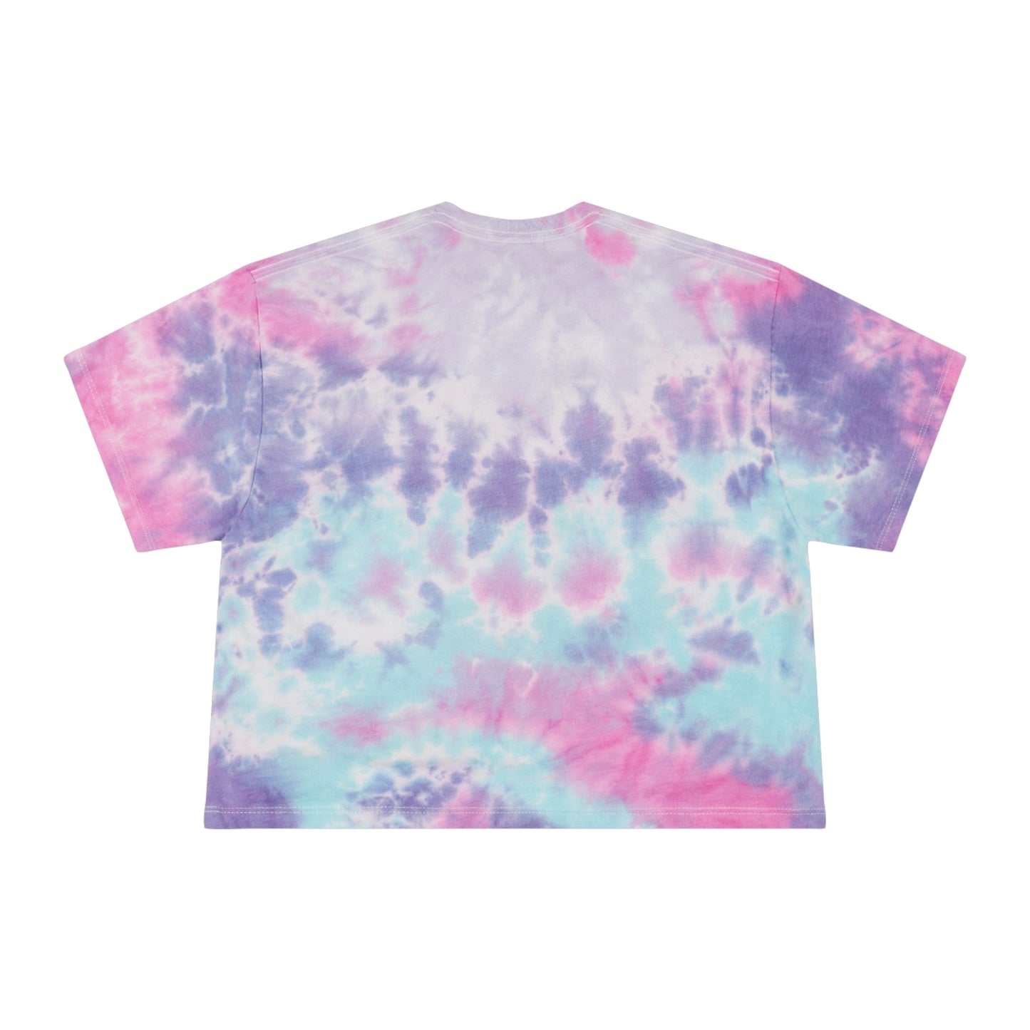 Women's Tie-Dye Crop Tee with Cherry Design - Summer Fashion, Beach Wear, Casual Outfit, Festival Attire, Gift Idea