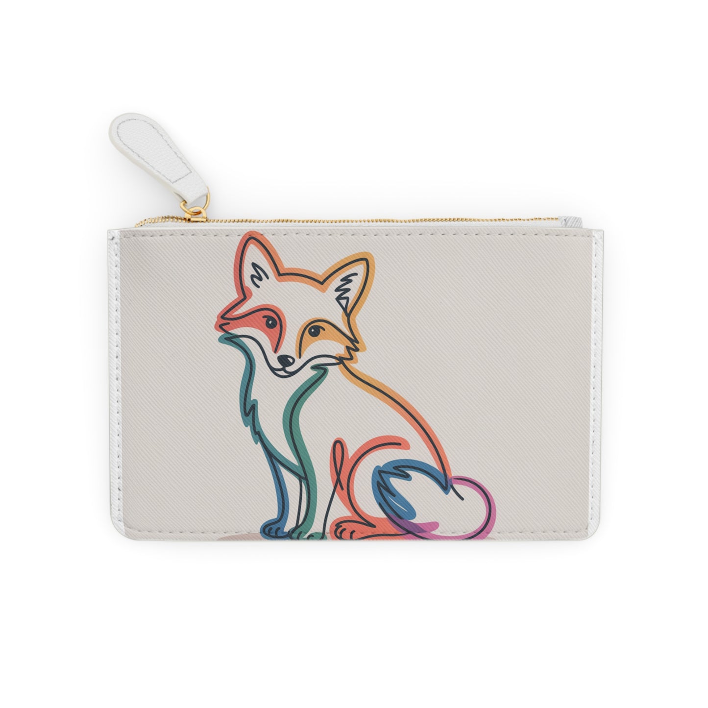Colorful Fox Mini Clutch Bag - Stylish & Compact Accessory