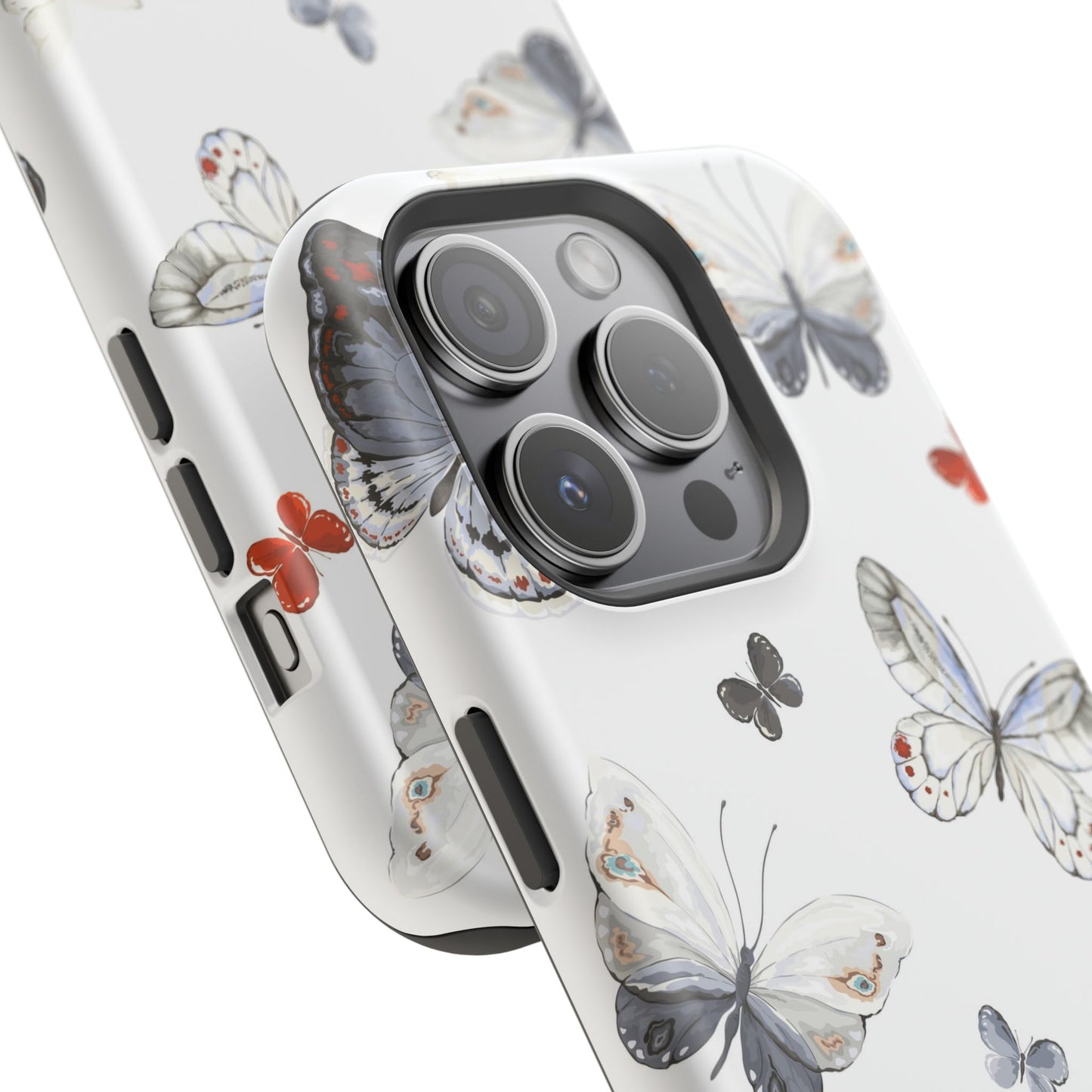 Butterfly Impact-Resistant Phone Case, Elegant Phone Cover, Gifts for Her, Nature Lovers, Eco-friendly Design, Cute Butterfly Case