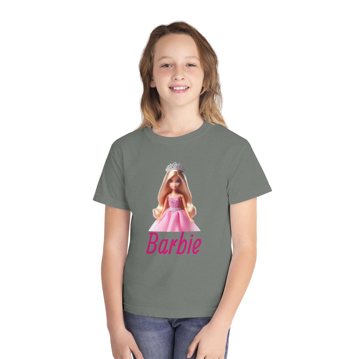 Barbie Youth Midweight Tee, Cute Kids Shirt, Barbie Fan Gift, Birthday Shirt, Playdate Outfit