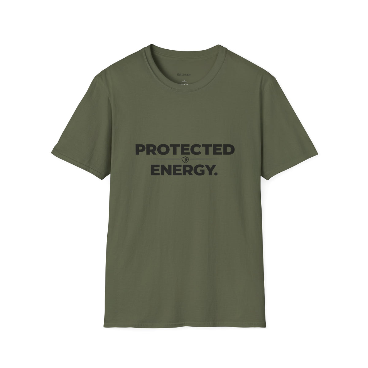 Protected Energy T‑Shirt — Minimalist Spiritual Graphic Tee