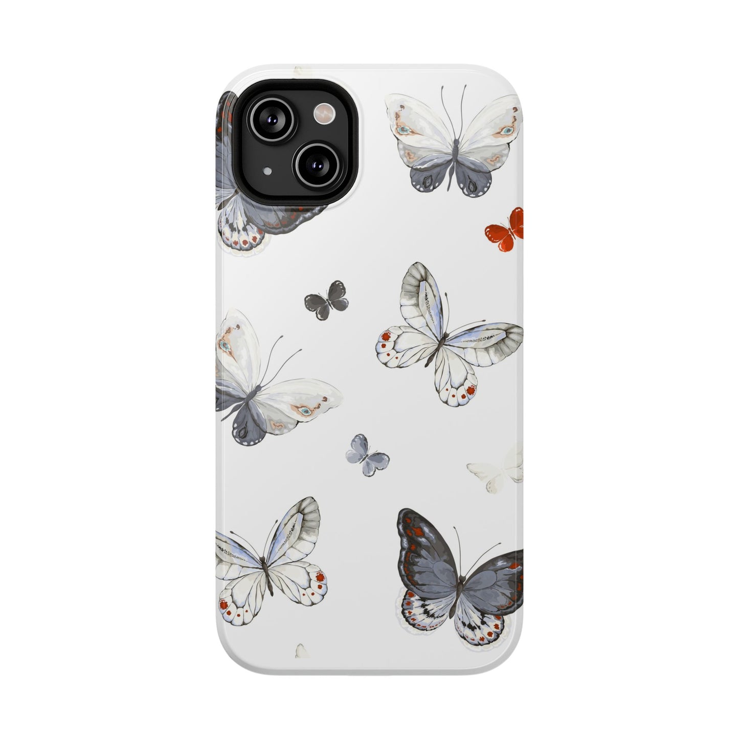 Butterfly Impact-Resistant Phone Case, Elegant Phone Cover, Gifts for Her, Nature Lovers, Eco-friendly Design, Cute Butterfly Case