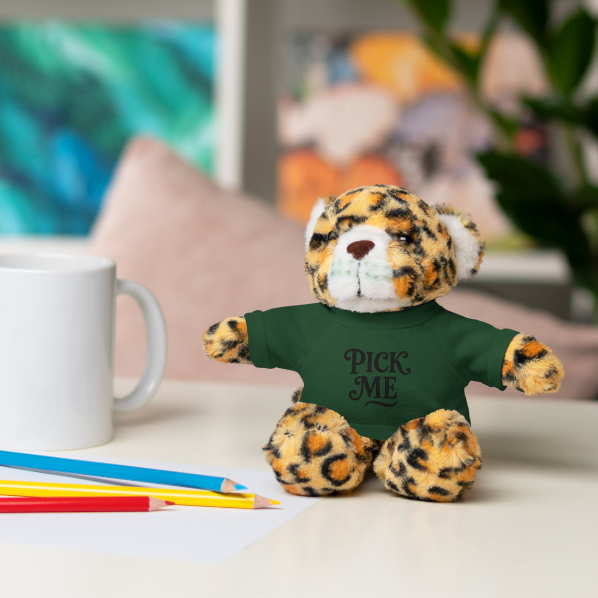 Pick Me Plush Bear with Tee — Cute Stuffed Animal Gift