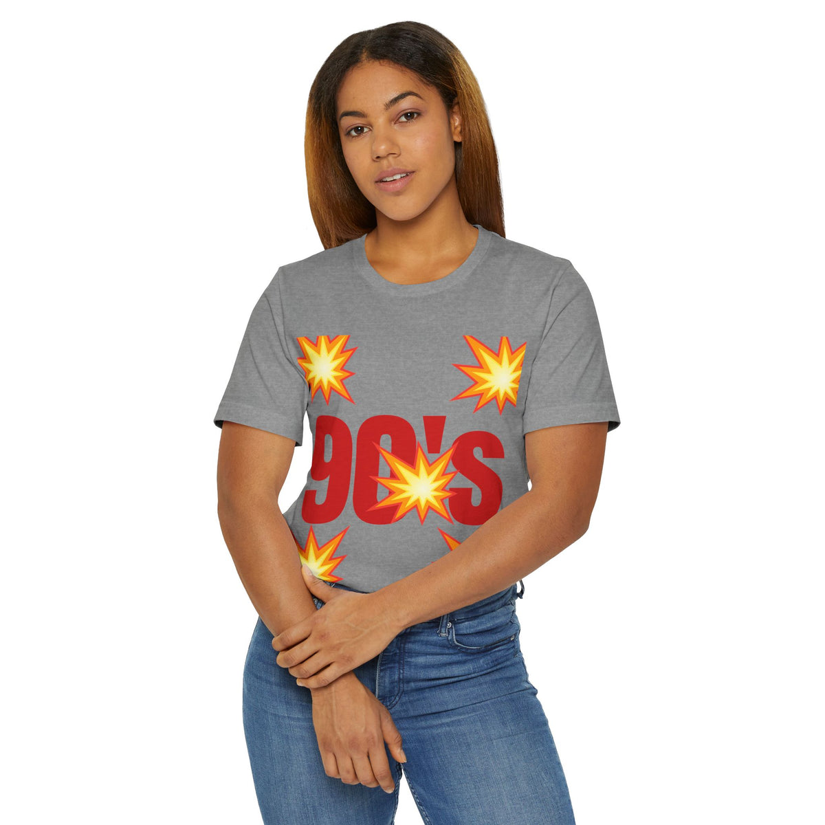 Retro 90's Jersey T-Shirt, Nostalgic Graphic Tee, Unisex Casual Wear, 90's Party Shirt, Gift for Retro Lovers, Vintage Style Clothing