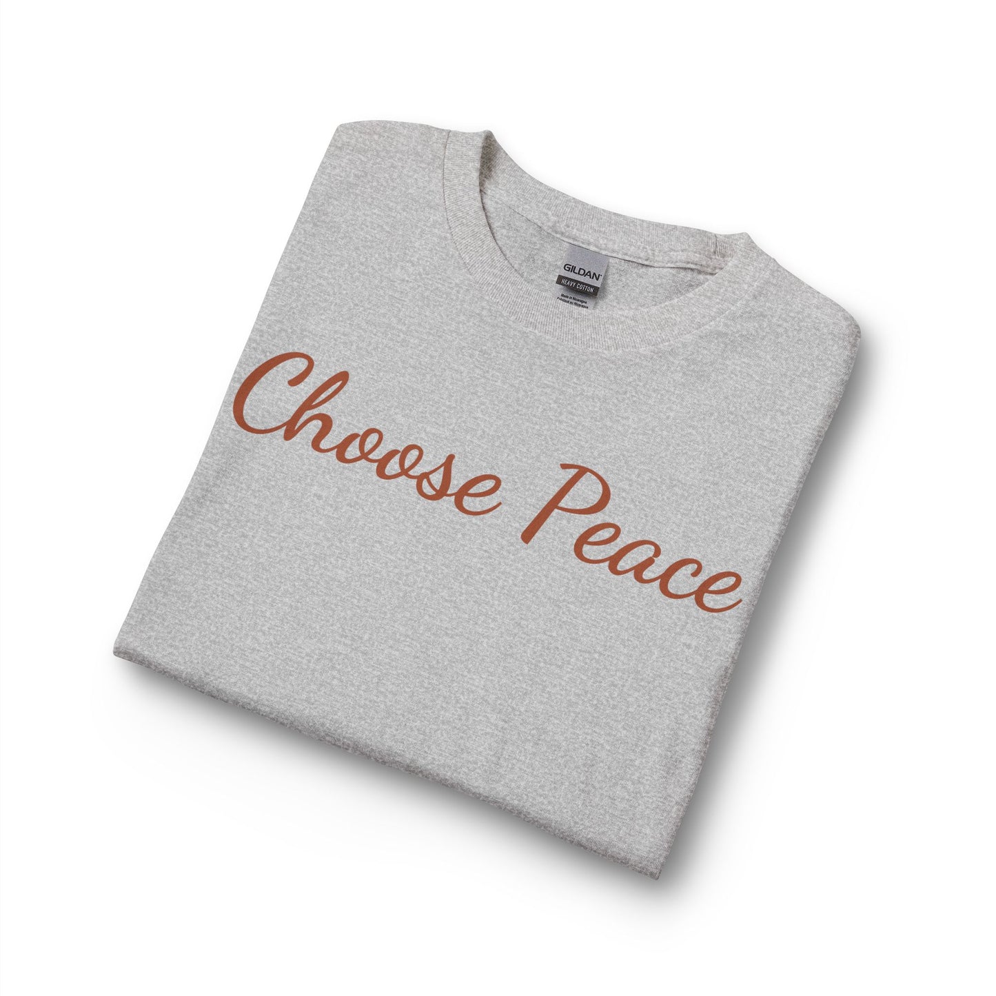 Choose Peace Long Sleeve Tee — Heart Back Graphic