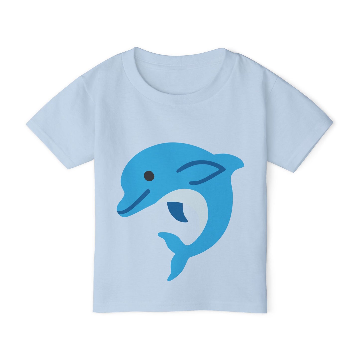 Cute Dolphin Toddler T-shirt, Eco-Friendly Kidswear