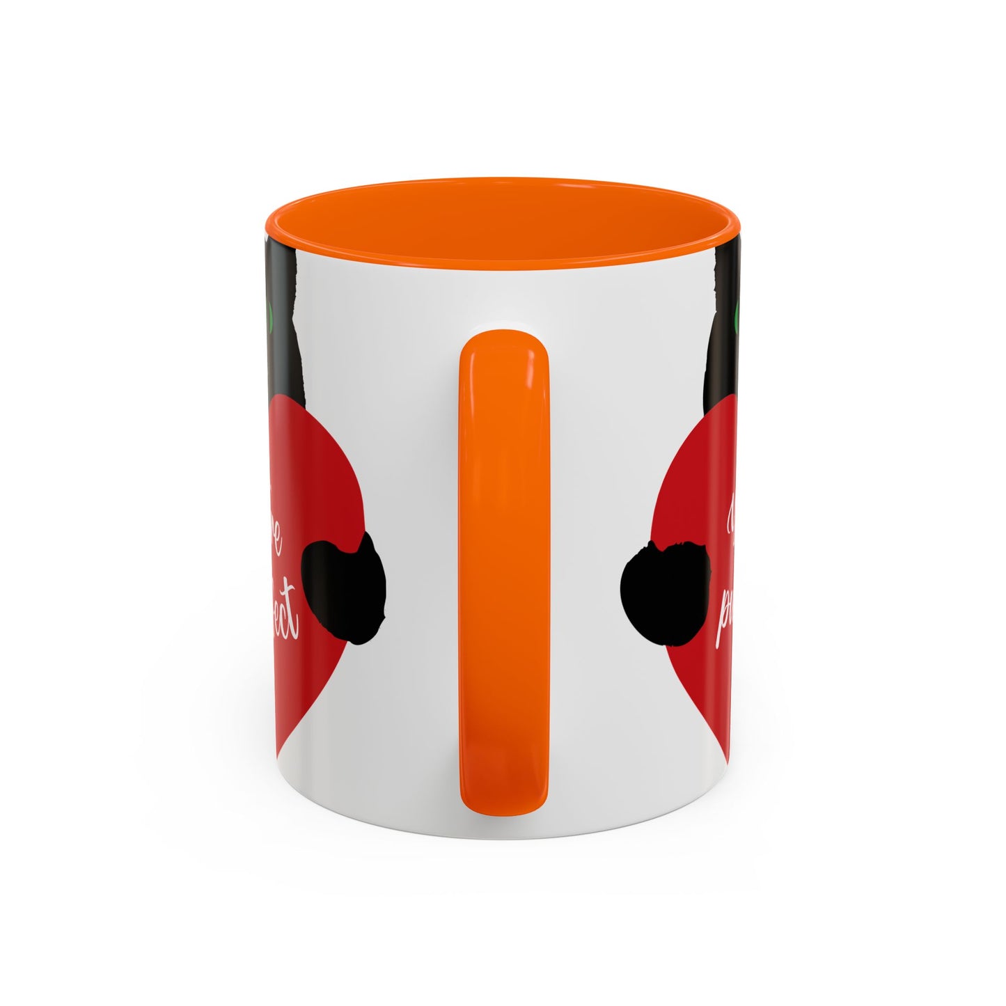 Purrfect Cat Heart Accent Coffee Mug – "You're Purrfect" 11/15oz