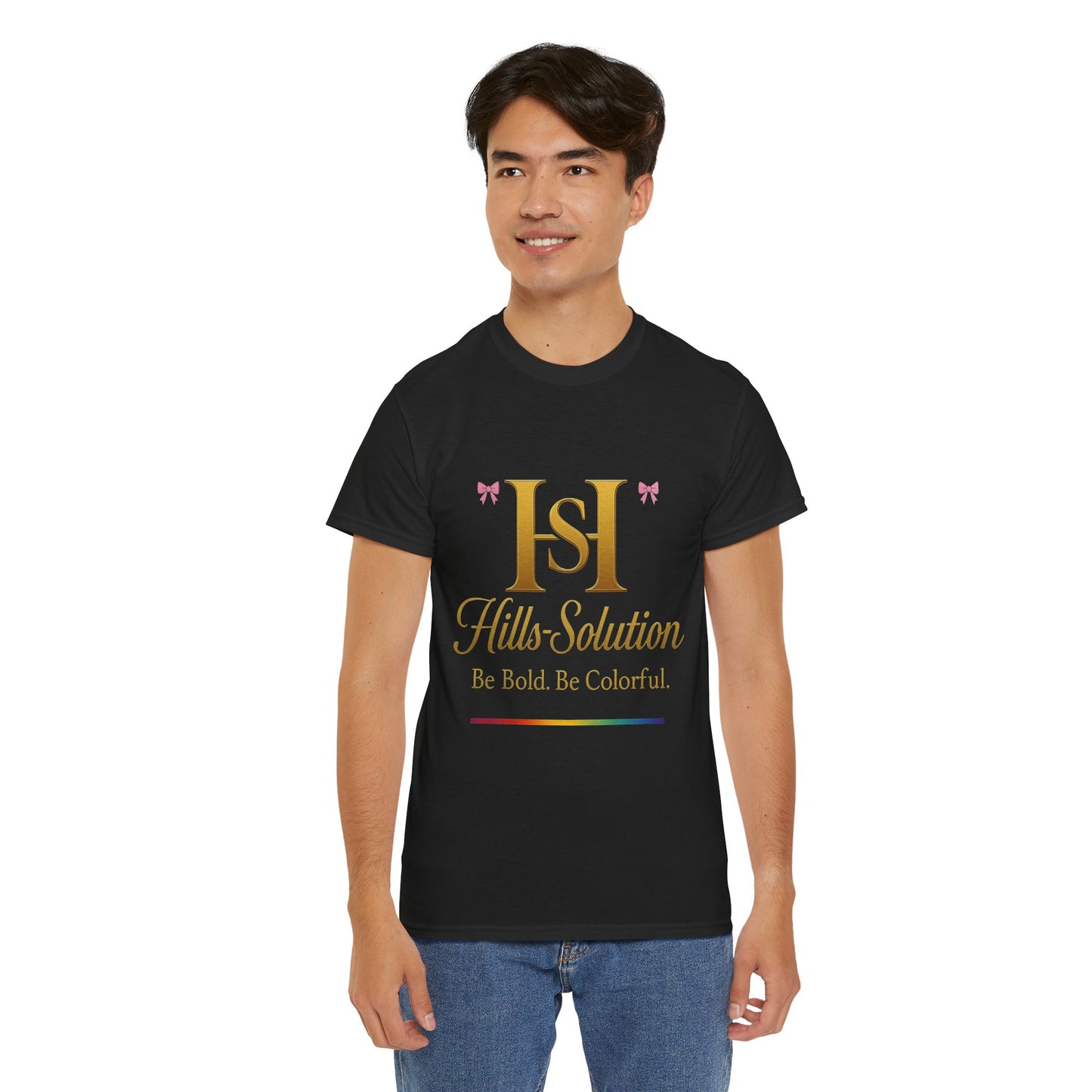 Be Bold Be Colorful Graphic Tee — Vibrant Hills Solution T-Shirt
