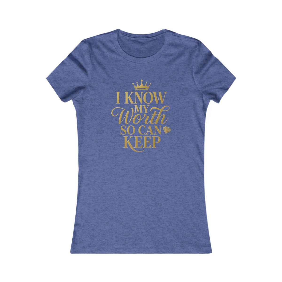 Empowering Women's Tee - "I Know My Worth" Statement Shirt