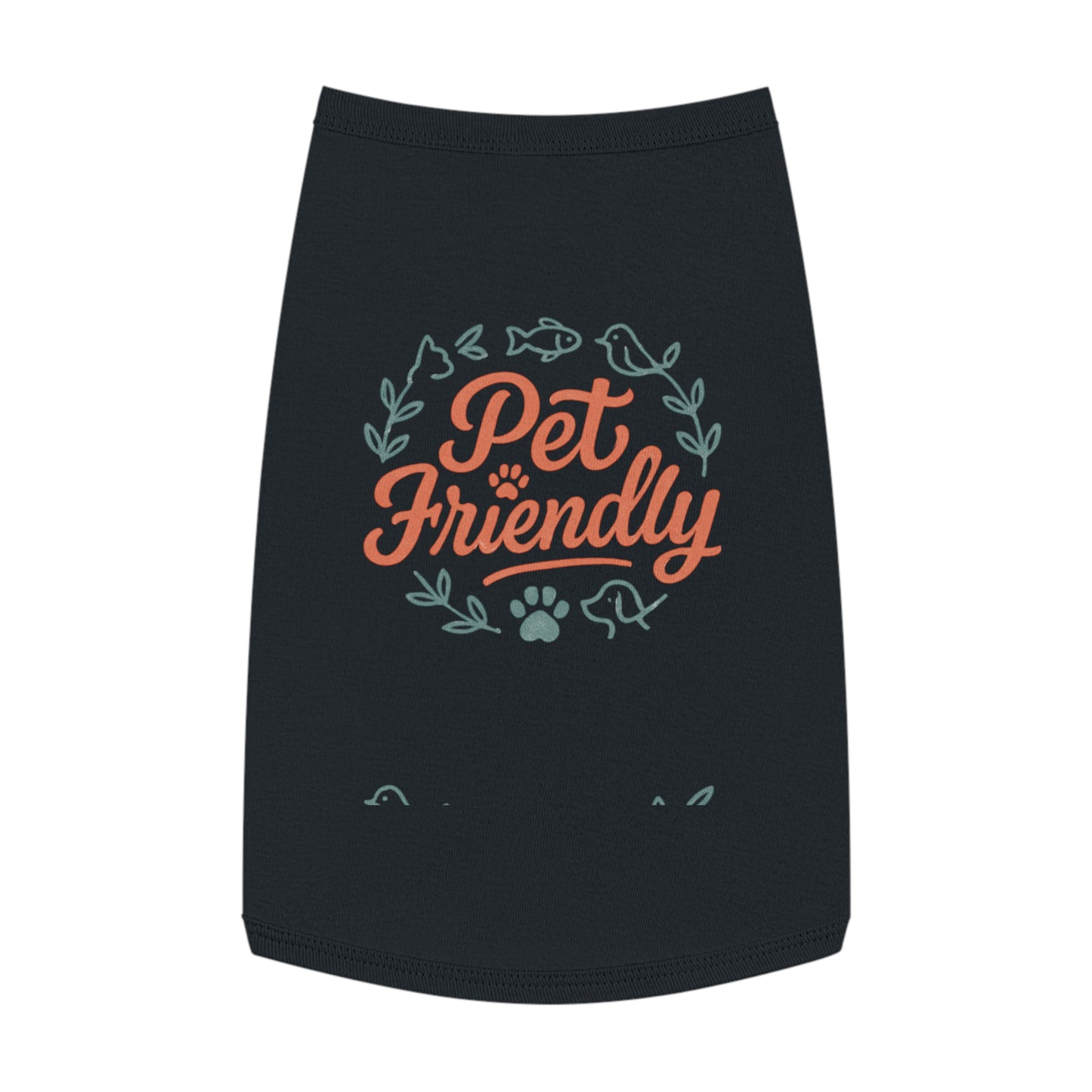 Pet Tank Top - "Pet Friendly" Graphic Dog & Cat Shirt