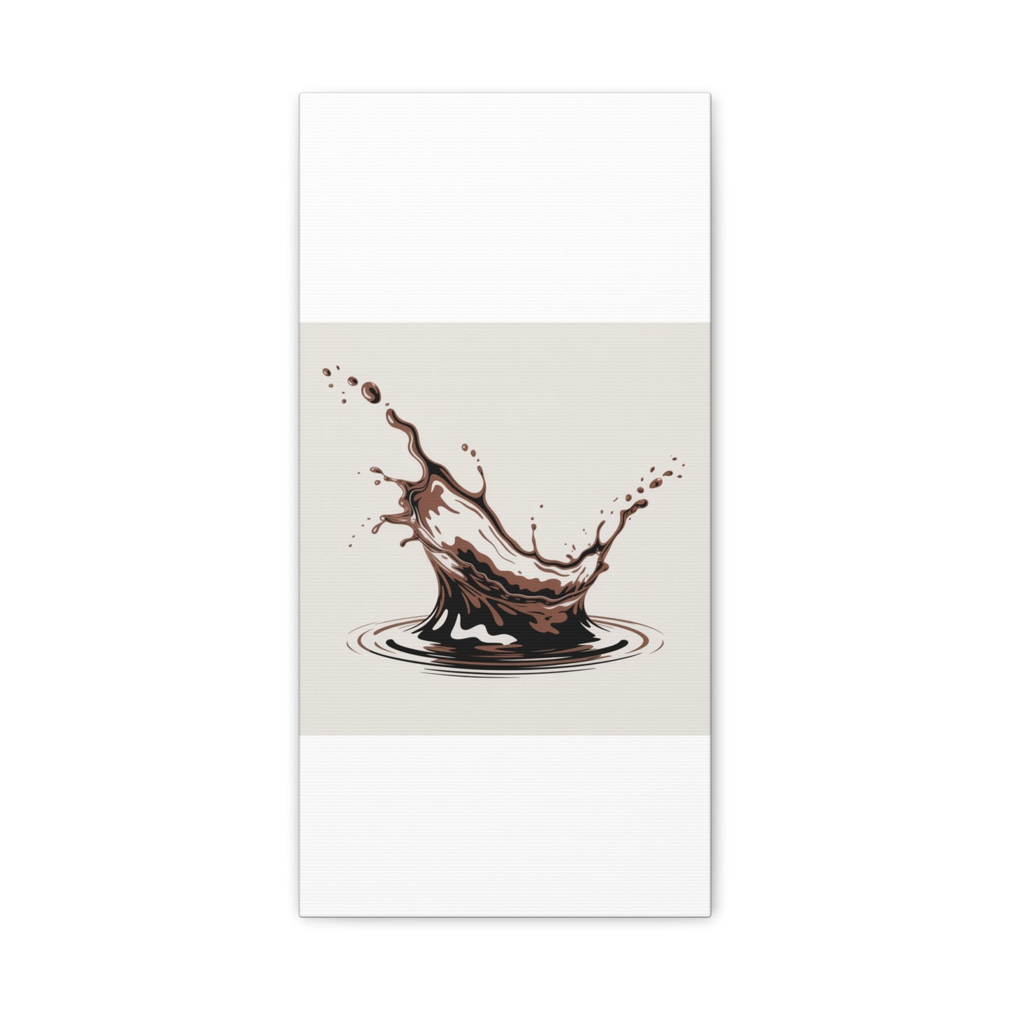 Chocolate Splash Matte Canvas Wall Art – Modern Kitchen Decor