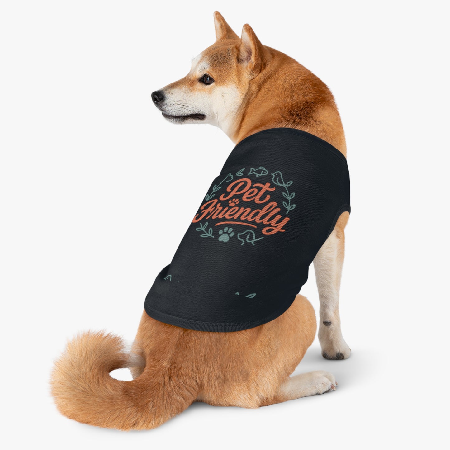 Pet Tank Top - "Pet Friendly" Graphic Dog & Cat Shirt