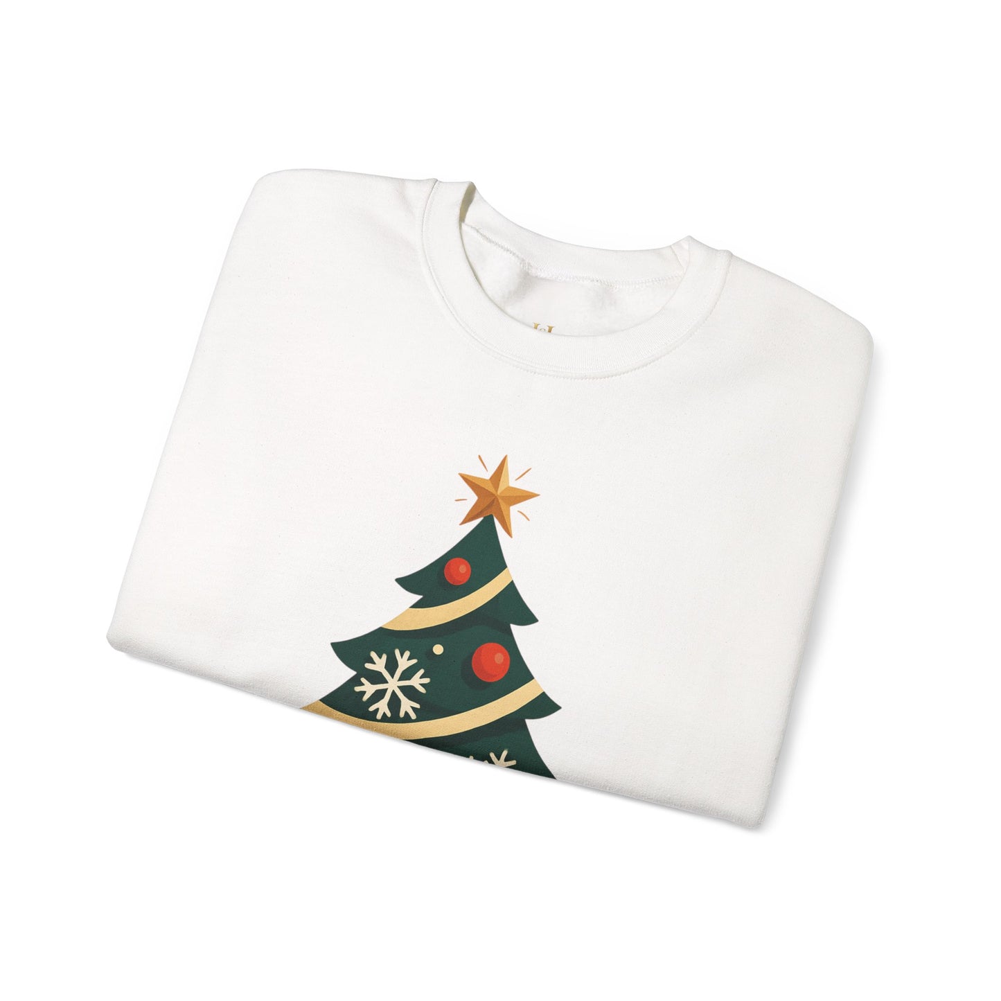 Christmas Tree Crewneck Sweatshirt – "Merry & Bright" Holiday Sweatshirt