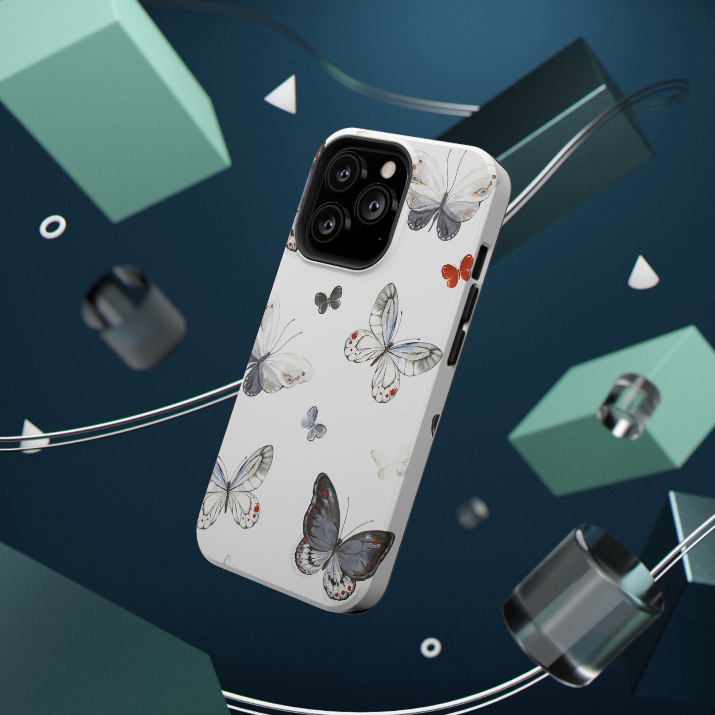 Butterfly Impact-Resistant Phone Case, Elegant Phone Cover, Gifts for Her, Nature Lovers, Eco-friendly Design, Cute Butterfly Case