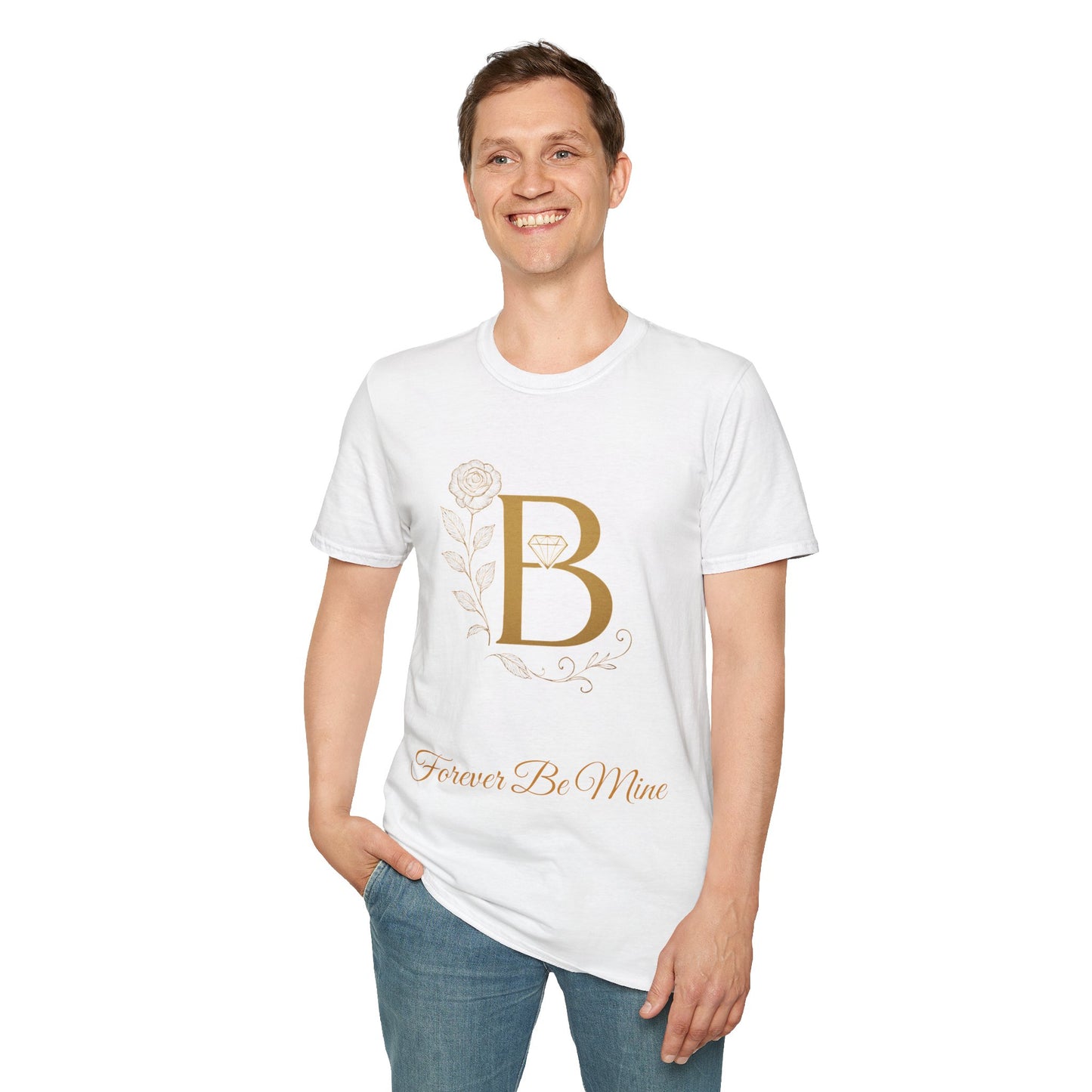 Personalized Floral Monogram T-Shirt, Forever Be Mine Shirt