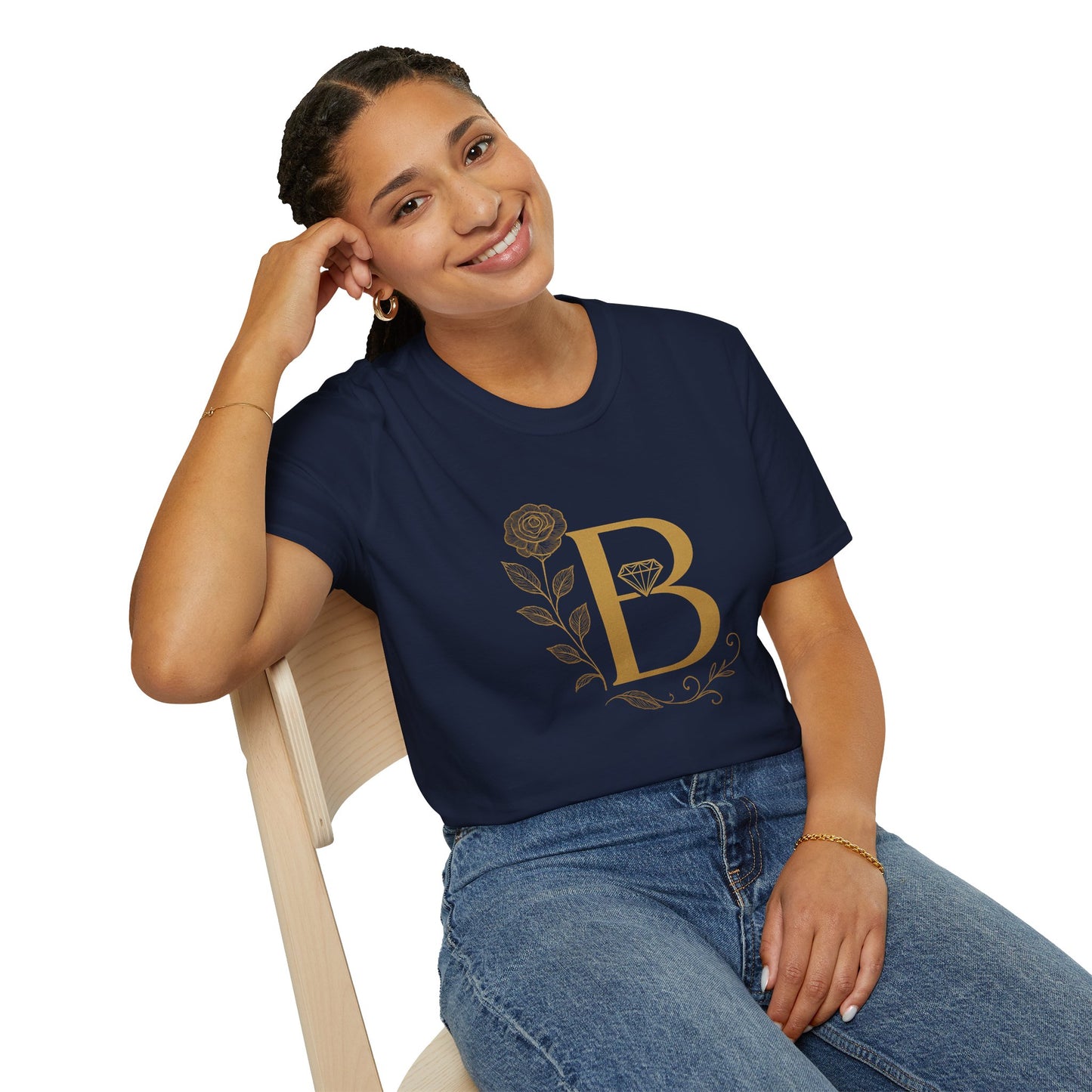 Personalized Floral Monogram T-Shirt, Forever Be Mine Shirt