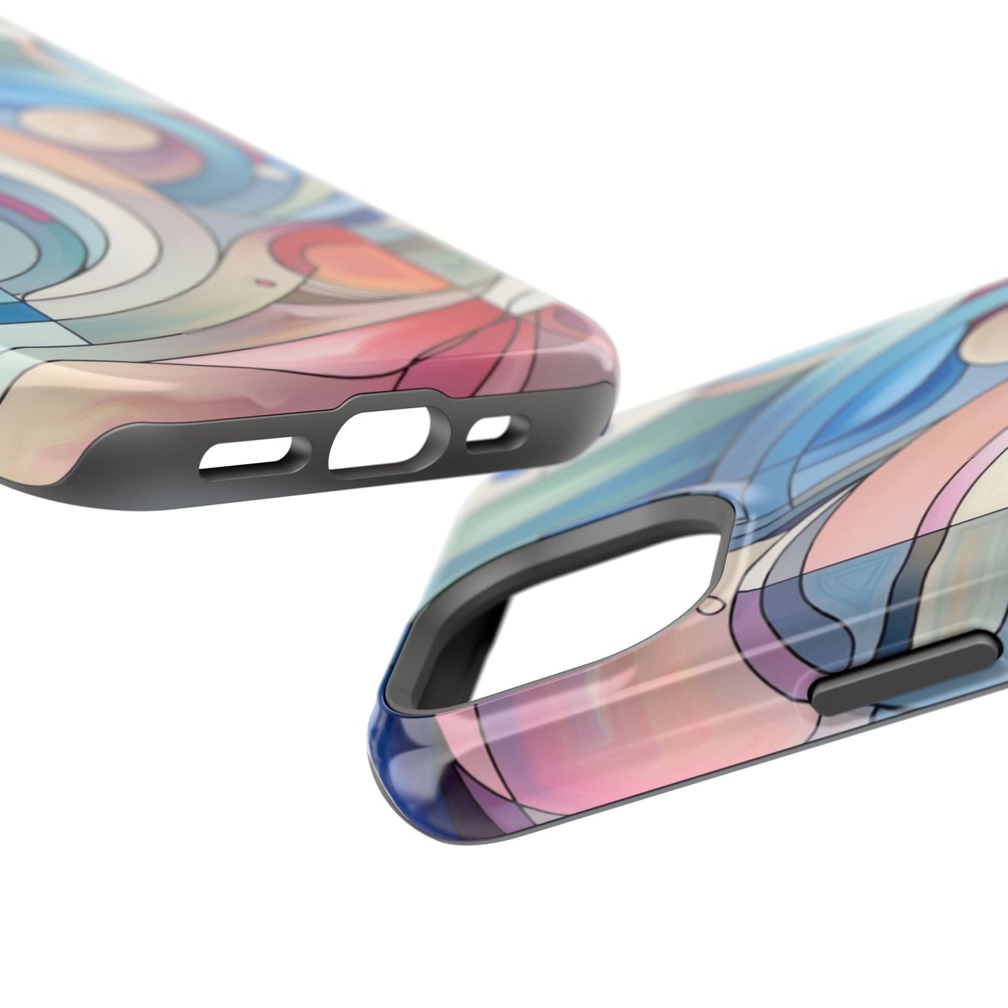 Artistic Magnetic Phone Case | Abstract Colorful Design, Unique Gift for Artists, Stylish Protection, Holiday Essentials, Phone Accessory