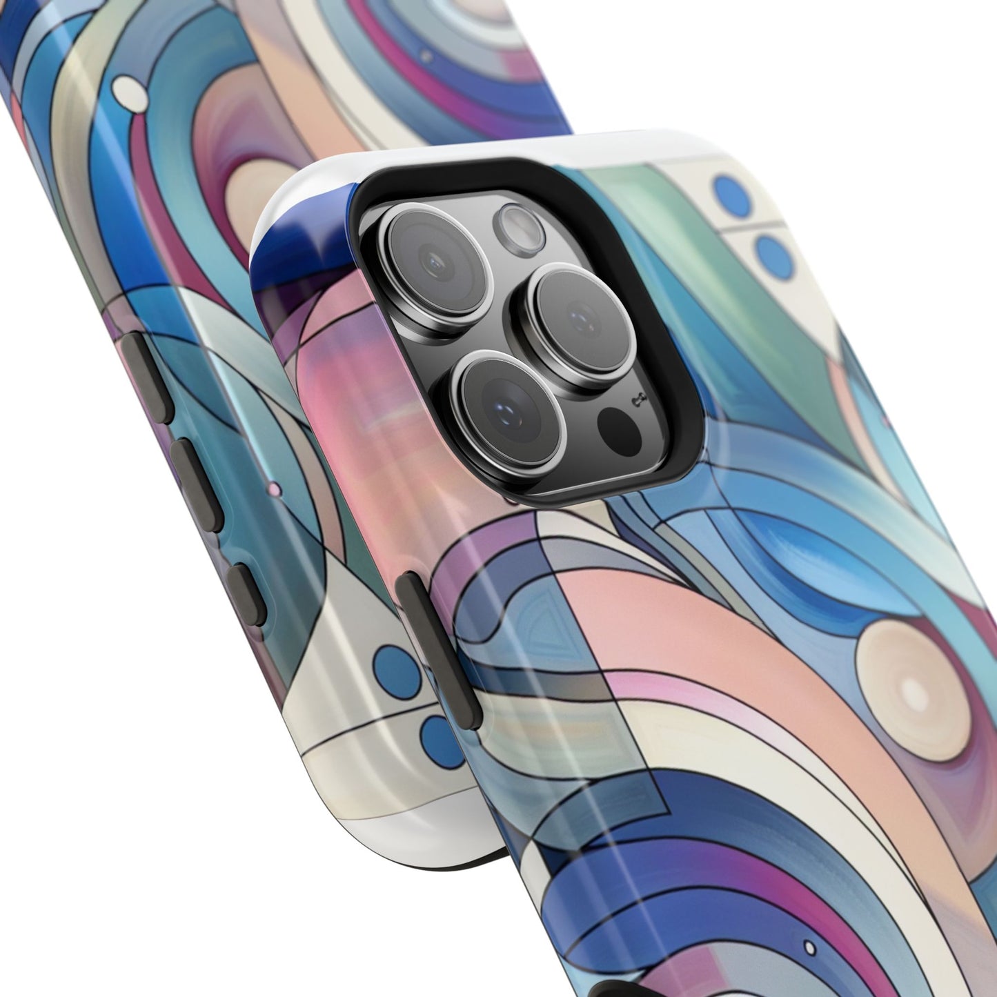 Artistic Magnetic Phone Case | Abstract Colorful Design, Unique Gift for Artists, Stylish Protection, Holiday Essentials, Phone Accessory