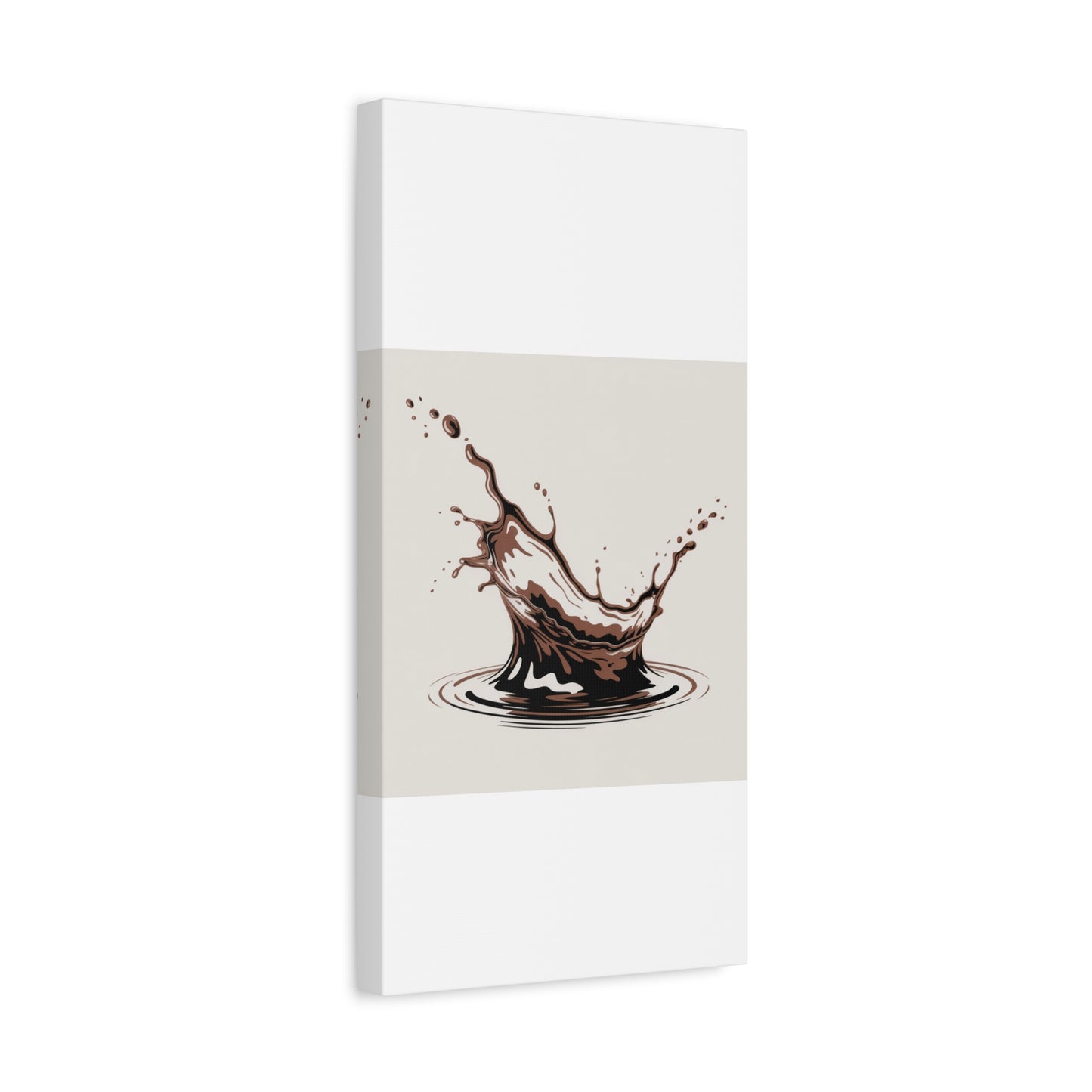 Chocolate Splash Matte Canvas Wall Art – Modern Kitchen Decor