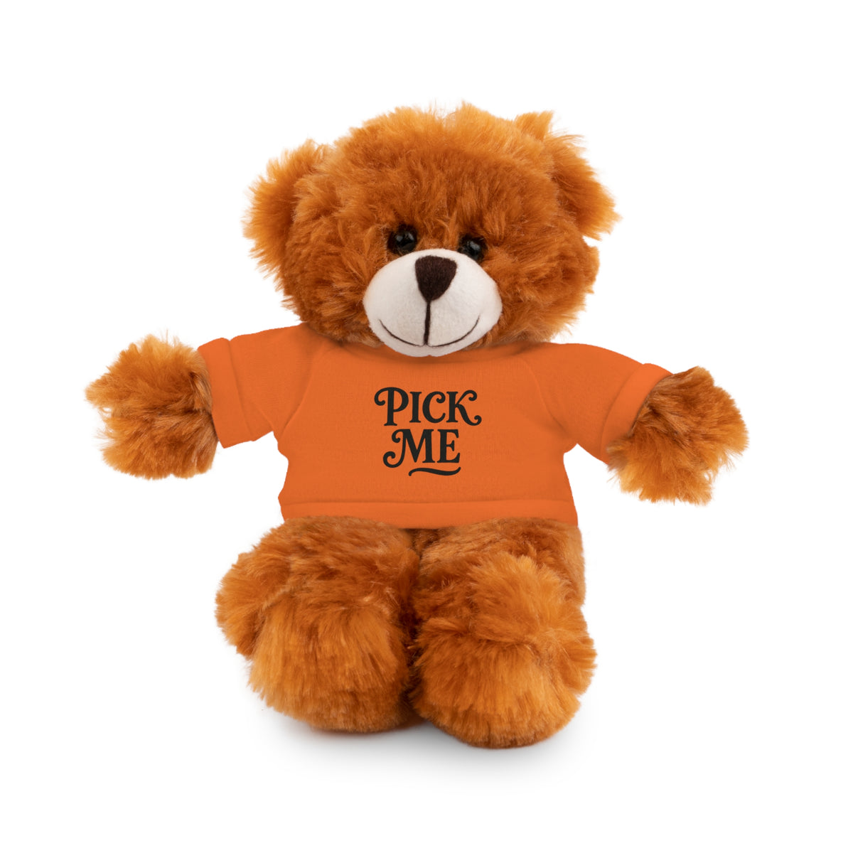 Pick Me Plush Bear with Tee — Cute Stuffed Animal Gift