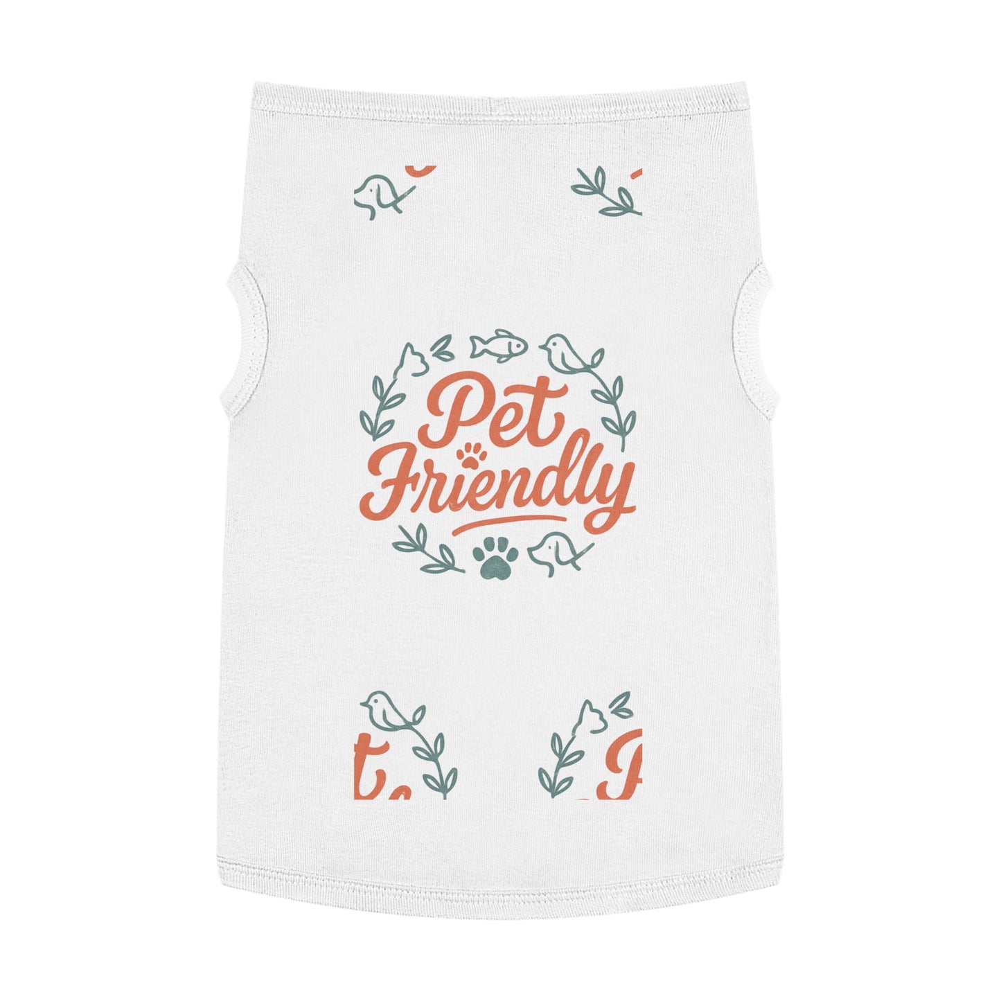 Pet Tank Top - "Pet Friendly" Graphic Dog & Cat Shirt