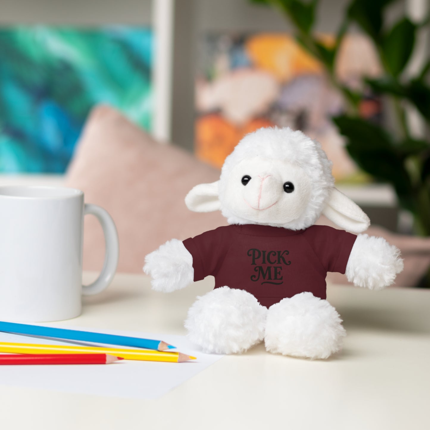 Pick Me Plush Bear with Tee — Cute Stuffed Animal Gift