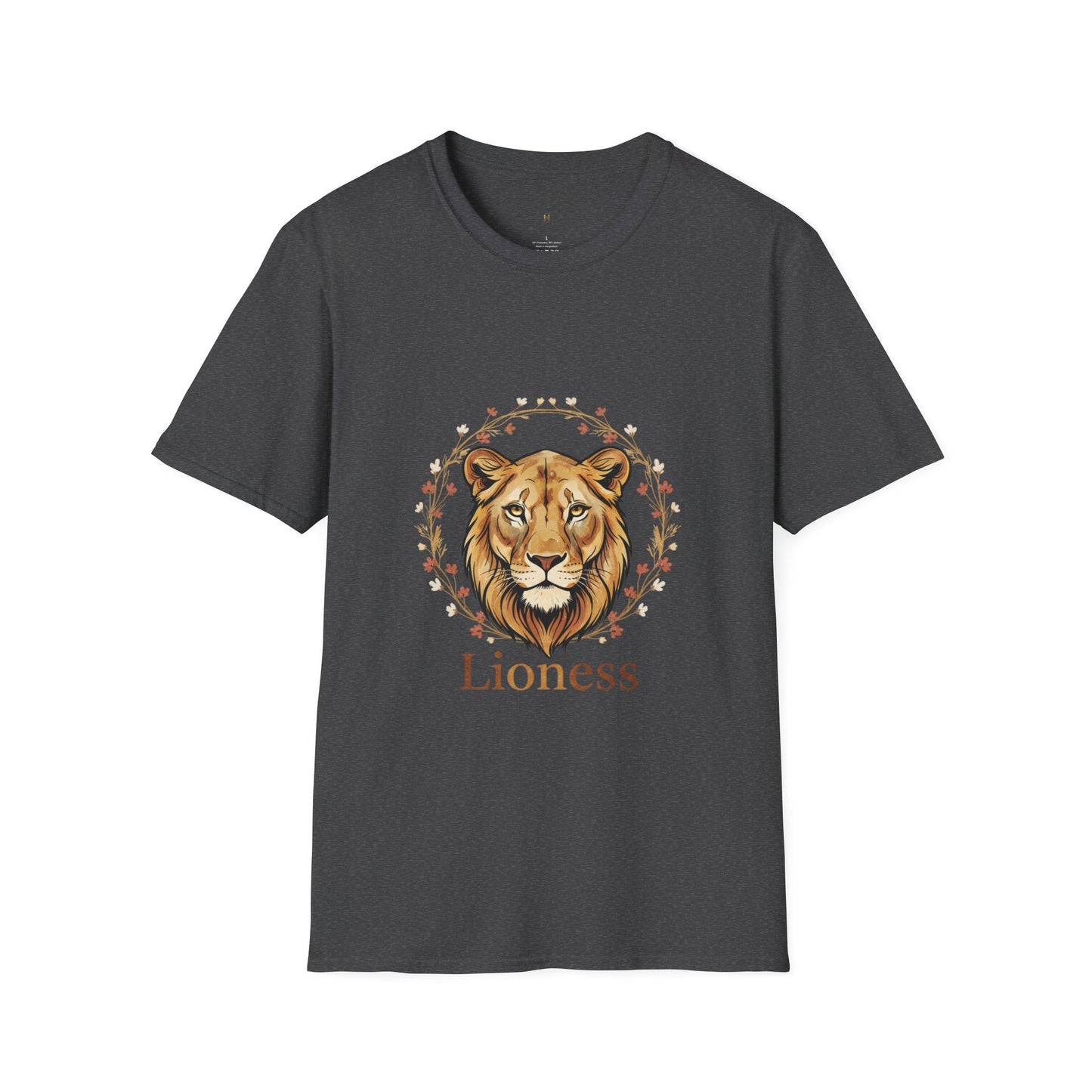 Lioness Floral Tee — Women's Lion Head T-Shirt