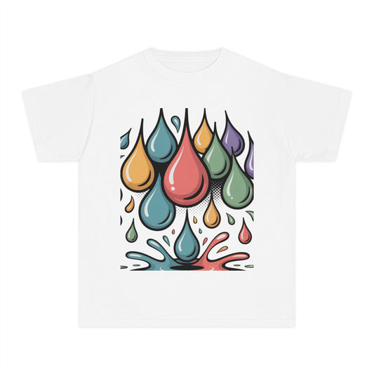 Colorful Rain Drop Youth Midweight Tee
