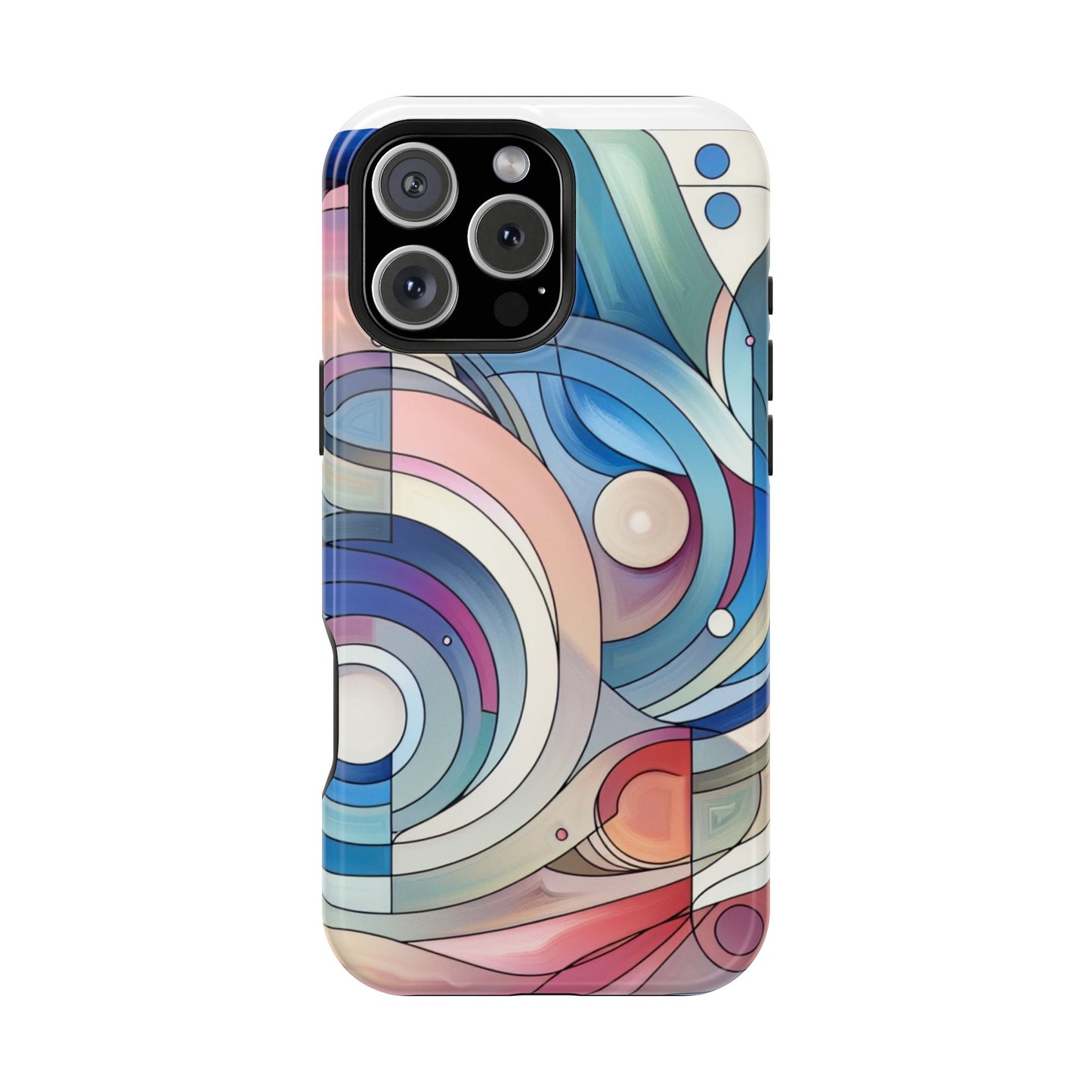 Artistic Magnetic Phone Case | Abstract Colorful Design, Unique Gift for Artists, Stylish Protection, Holiday Essentials, Phone Accessory
