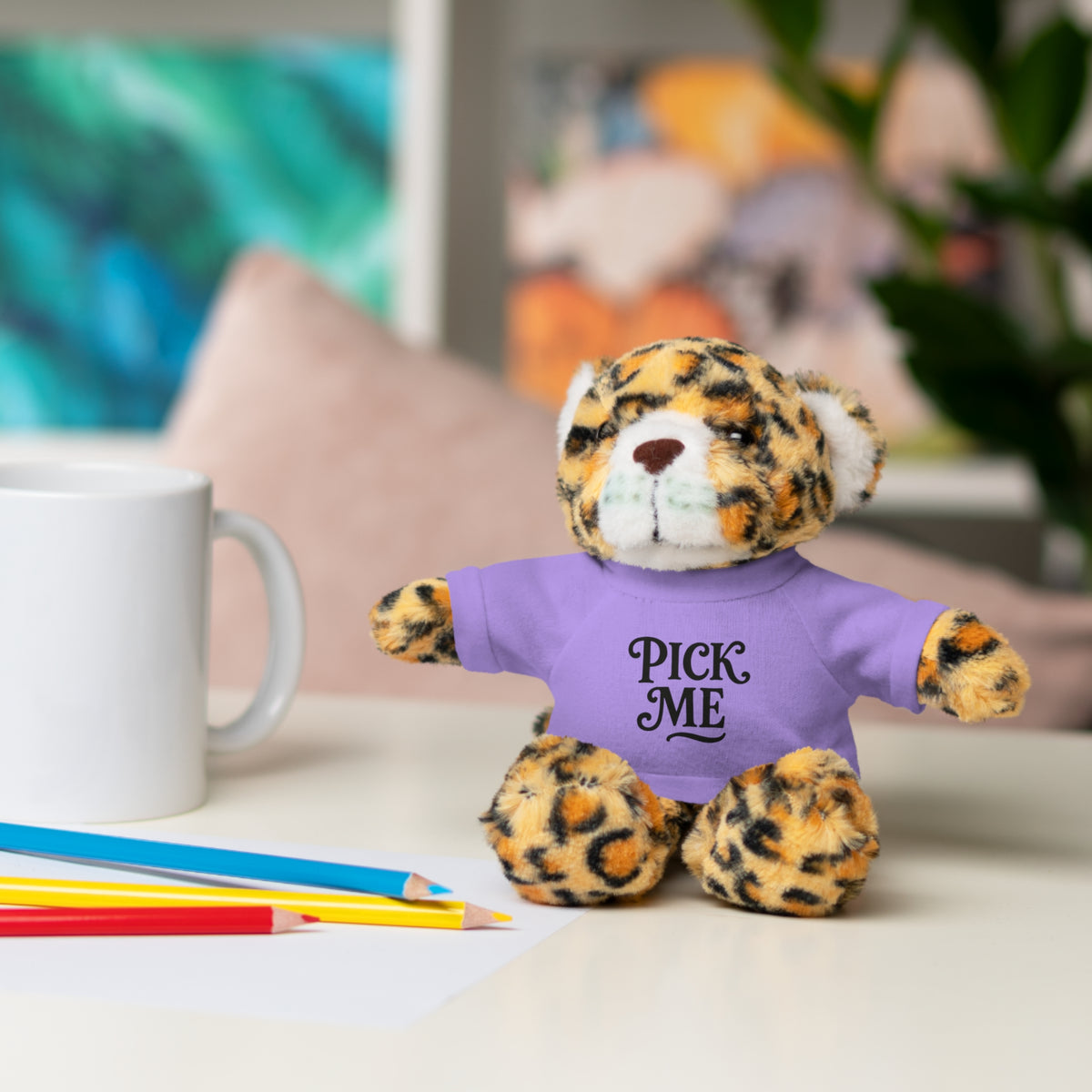 Pick Me Plush Bear with Tee — Cute Stuffed Animal Gift