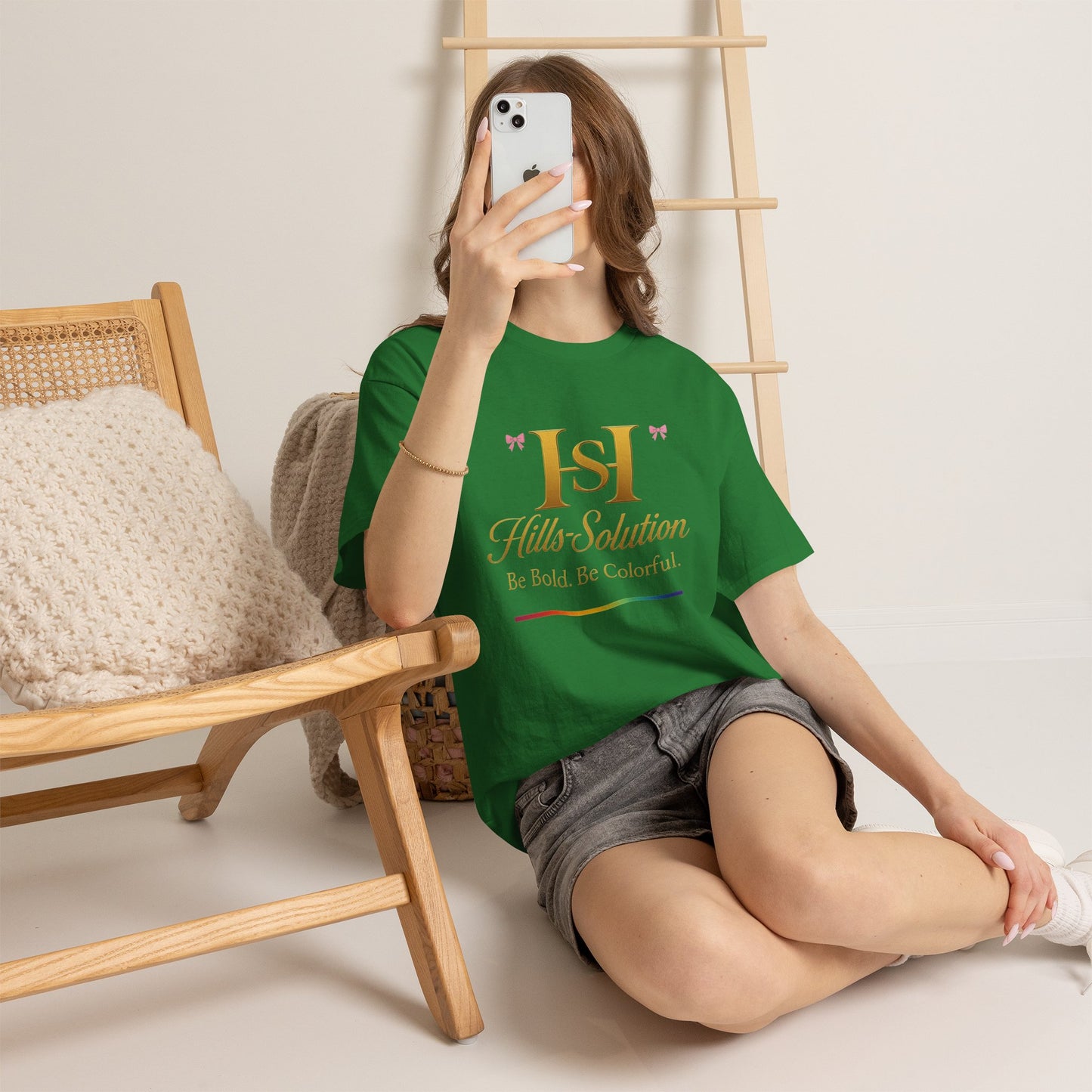 Be Bold Be Colorful Graphic Tee — Vibrant Hills Solution T-Shirt
