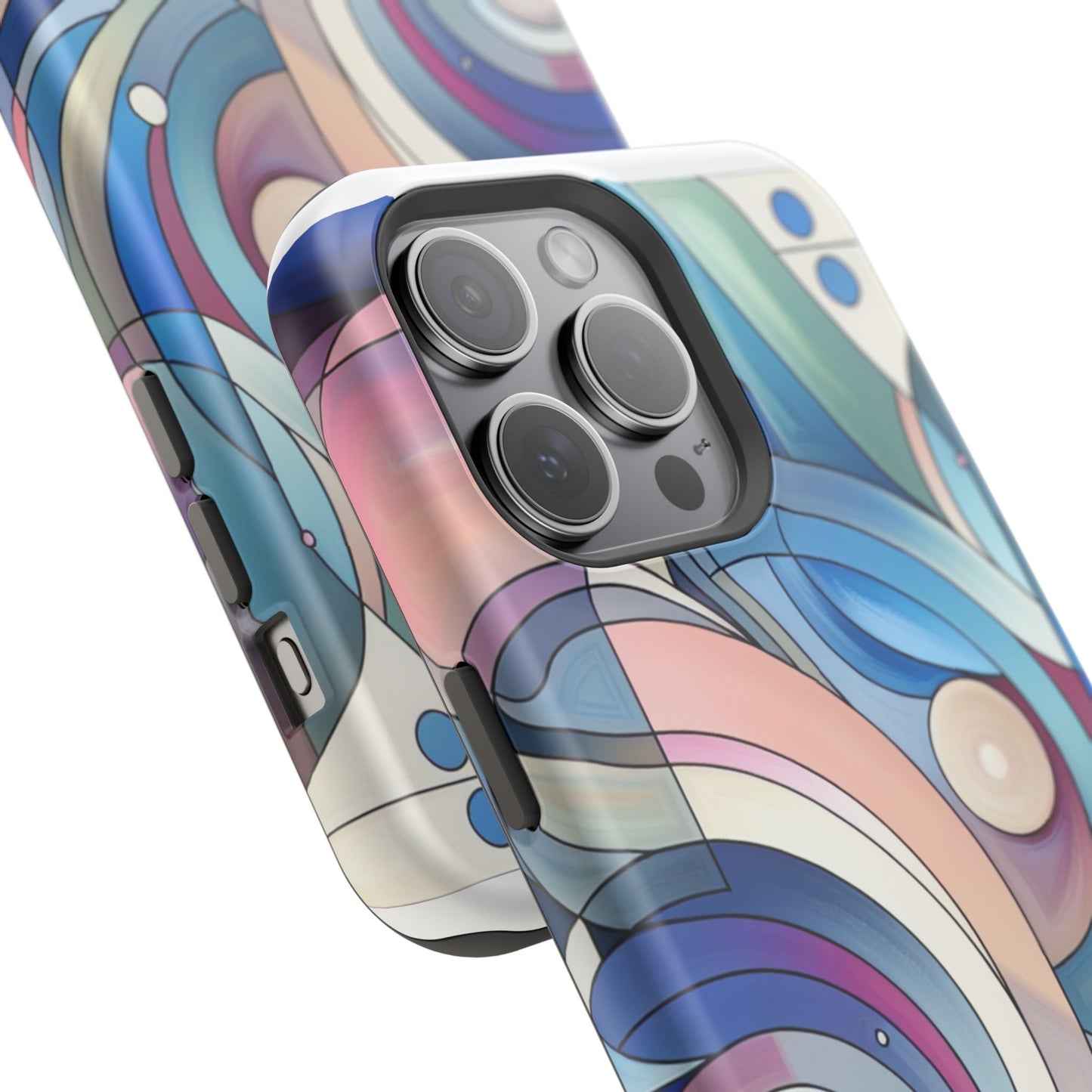 Artistic Magnetic Phone Case | Abstract Colorful Design, Unique Gift for Artists, Stylish Protection, Holiday Essentials, Phone Accessory