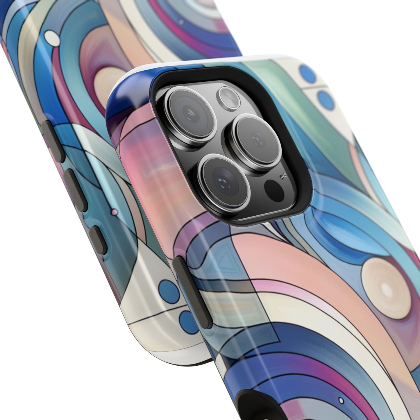 Artistic Magnetic Phone Case | Abstract Colorful Design, Unique Gift for Artists, Stylish Protection, Holiday Essentials, Phone Accessory