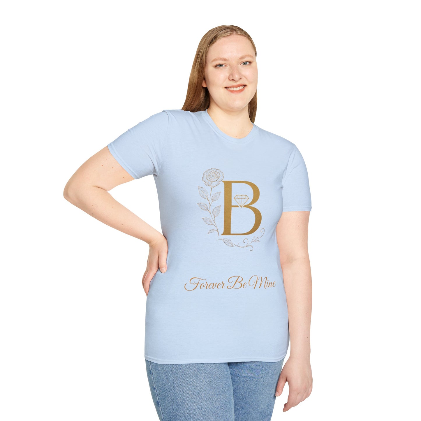 Personalized Floral Monogram T-Shirt, Forever Be Mine Shirt