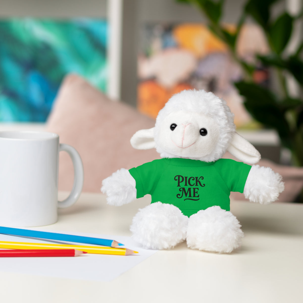 Pick Me Plush Bear with Tee — Cute Stuffed Animal Gift