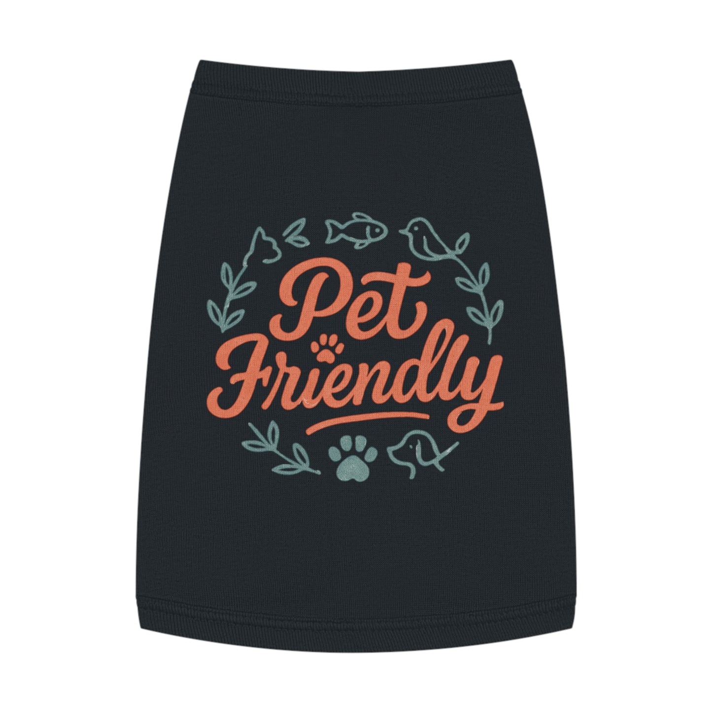 Pet Tank Top - "Pet Friendly" Graphic Dog & Cat Shirt