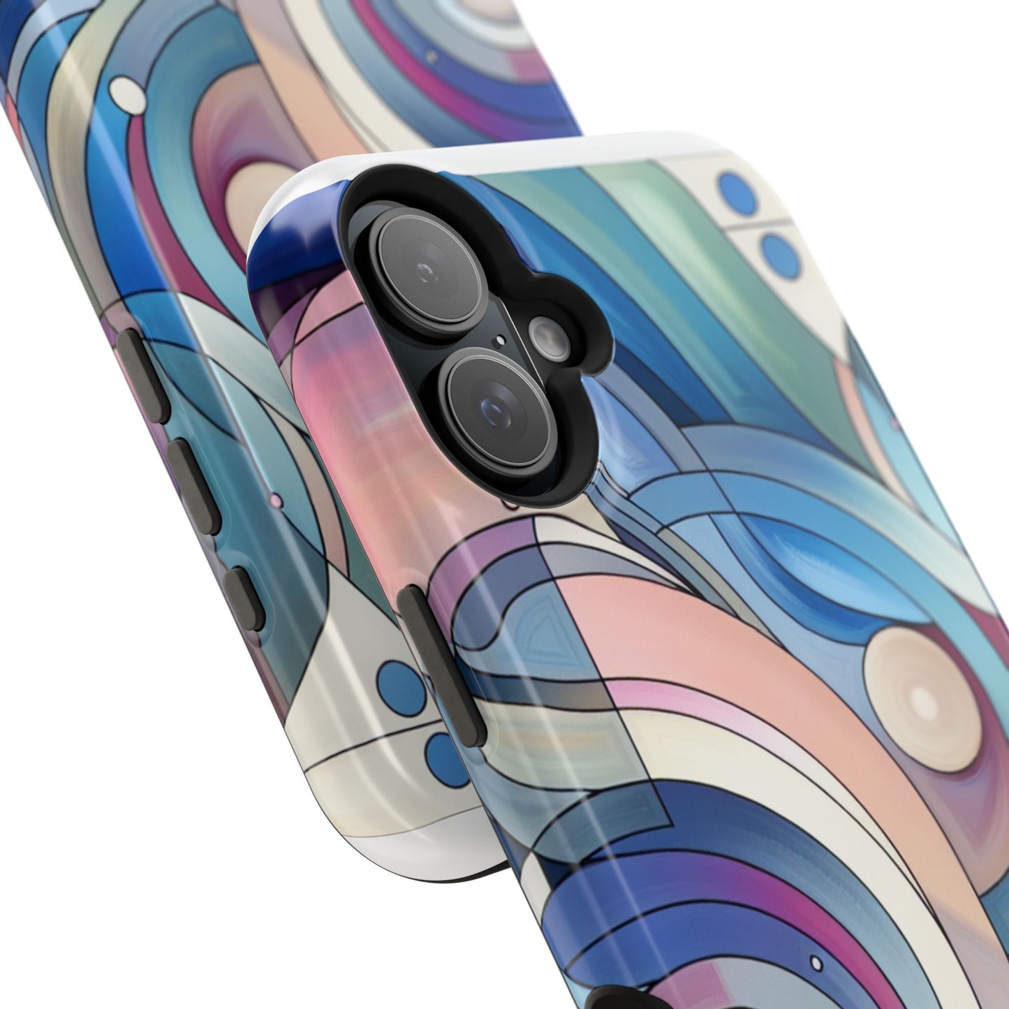 Artistic Magnetic Phone Case | Abstract Colorful Design, Unique Gift for Artists, Stylish Protection, Holiday Essentials, Phone Accessory