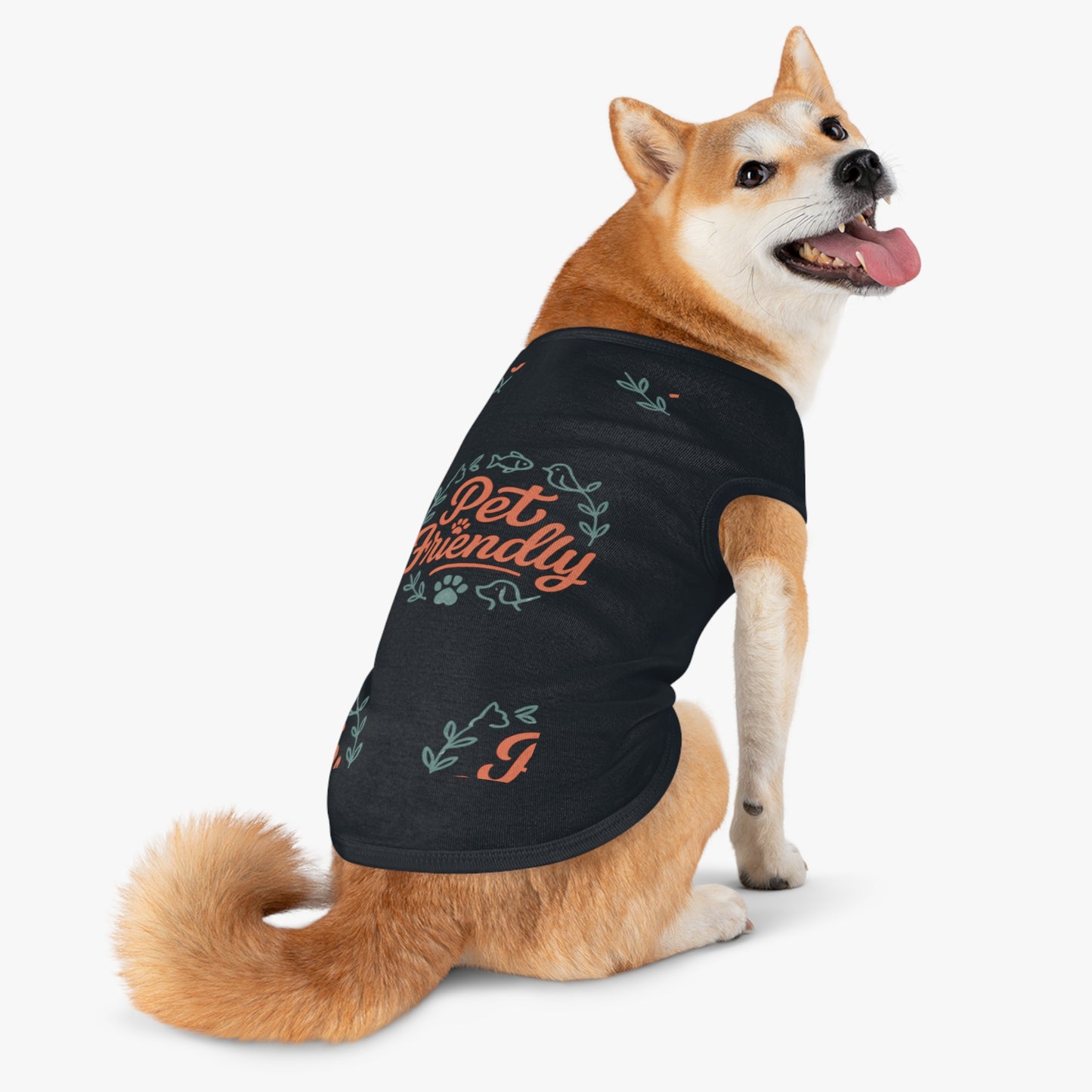 Pet Tank Top - "Pet Friendly" Graphic Dog & Cat Shirt