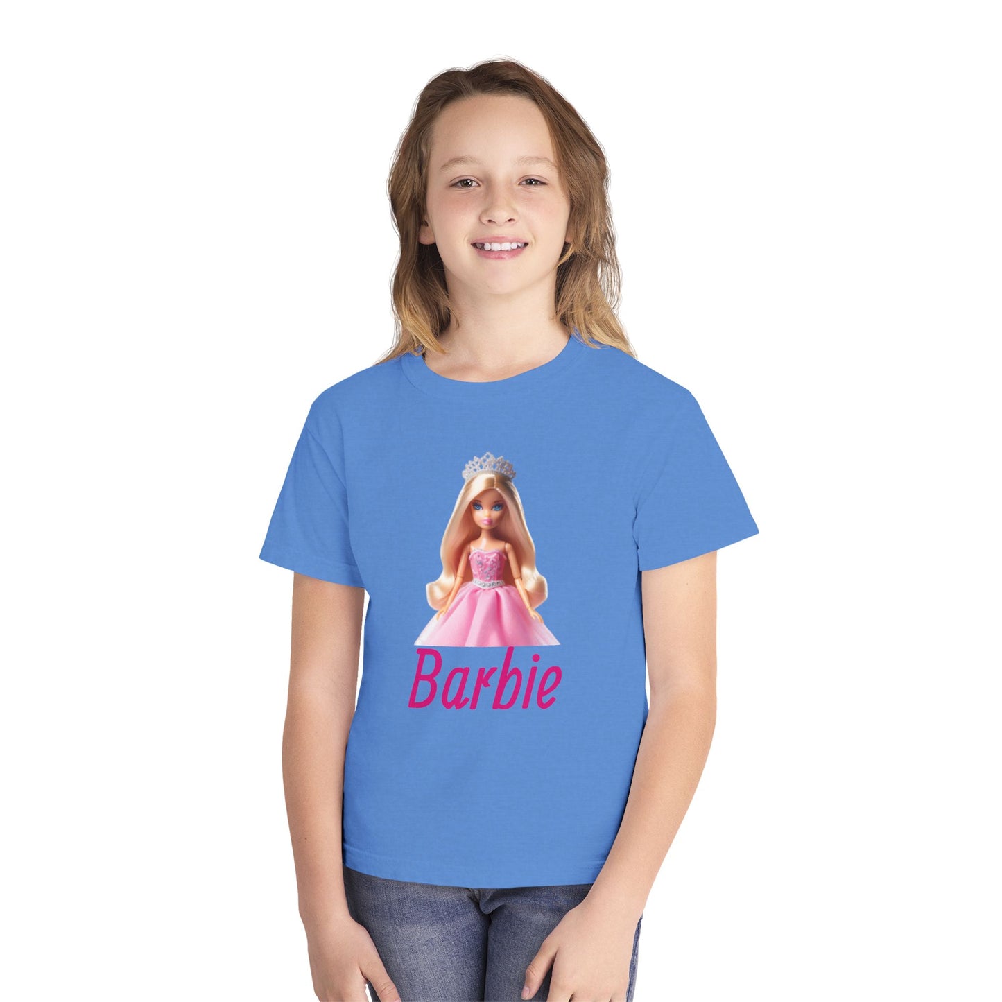 Barbie Youth Midweight Tee, Cute Kids Shirt, Barbie Fan Gift, Birthday Shirt, Playdate Outfit