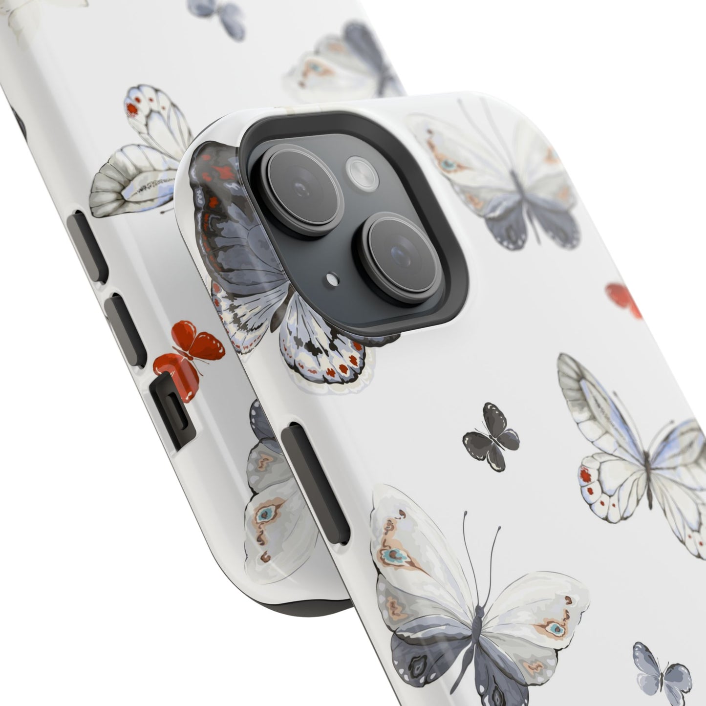Butterfly Impact-Resistant Phone Case, Elegant Phone Cover, Gifts for Her, Nature Lovers, Eco-friendly Design, Cute Butterfly Case