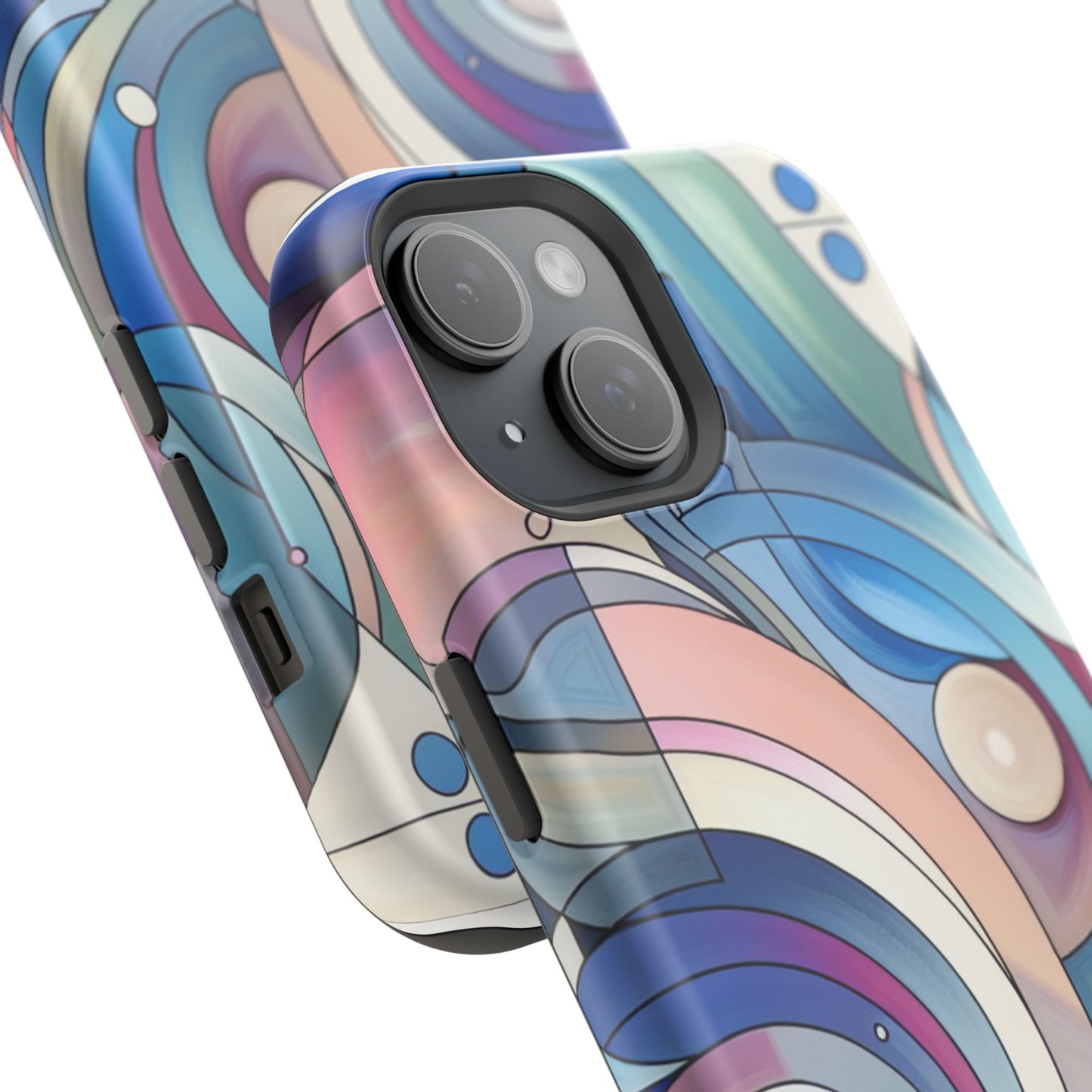 Artistic Magnetic Phone Case | Abstract Colorful Design, Unique Gift for Artists, Stylish Protection, Holiday Essentials, Phone Accessory