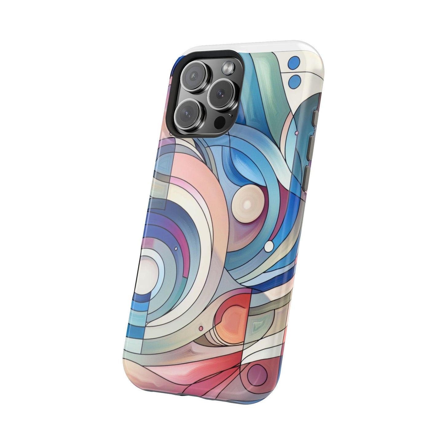 Artistic Magnetic Phone Case | Abstract Colorful Design, Unique Gift for Artists, Stylish Protection, Holiday Essentials, Phone Accessory