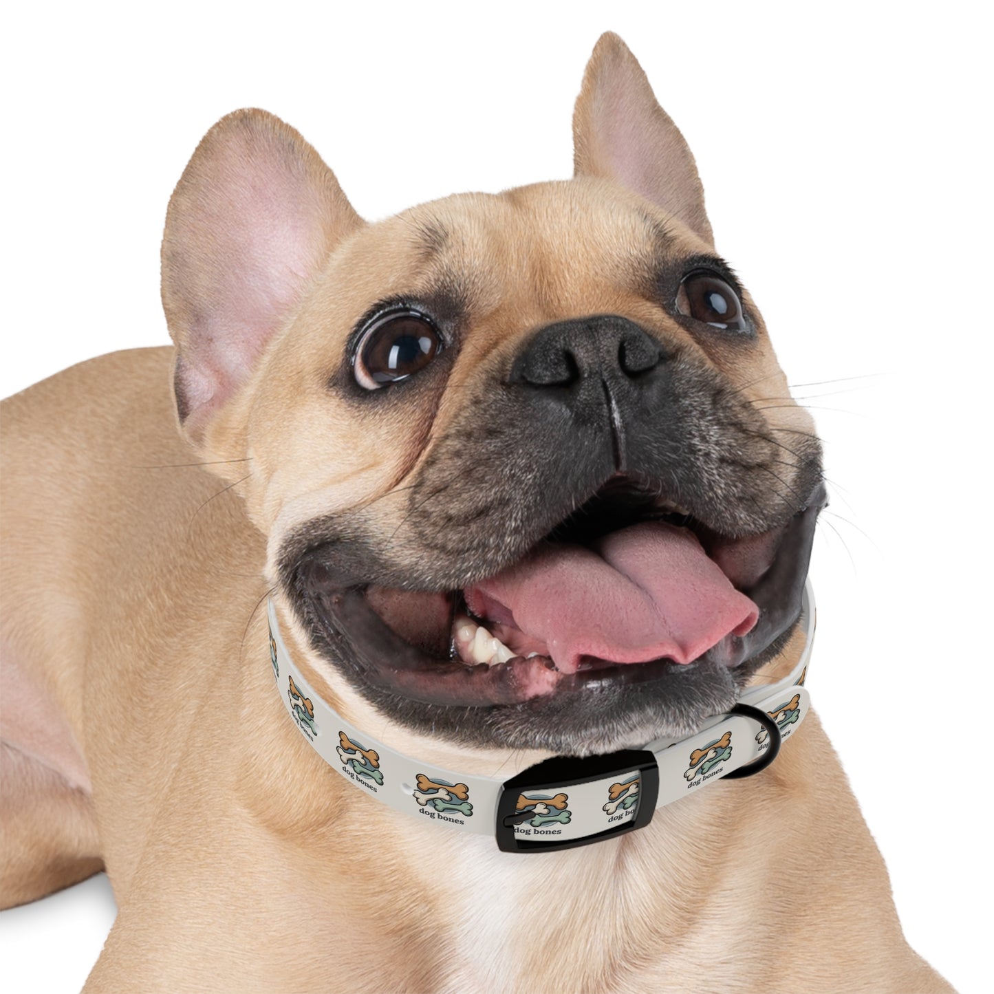 Dog Bones Print Dog Collar — Cute Cartoon Bone Pattern Collar for Small & Large Dogs