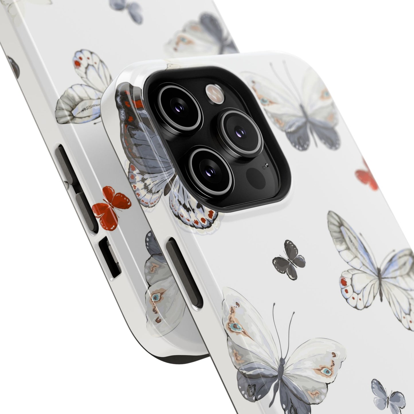 Butterfly Impact-Resistant Phone Case, Elegant Phone Cover, Gifts for Her, Nature Lovers, Eco-friendly Design, Cute Butterfly Case