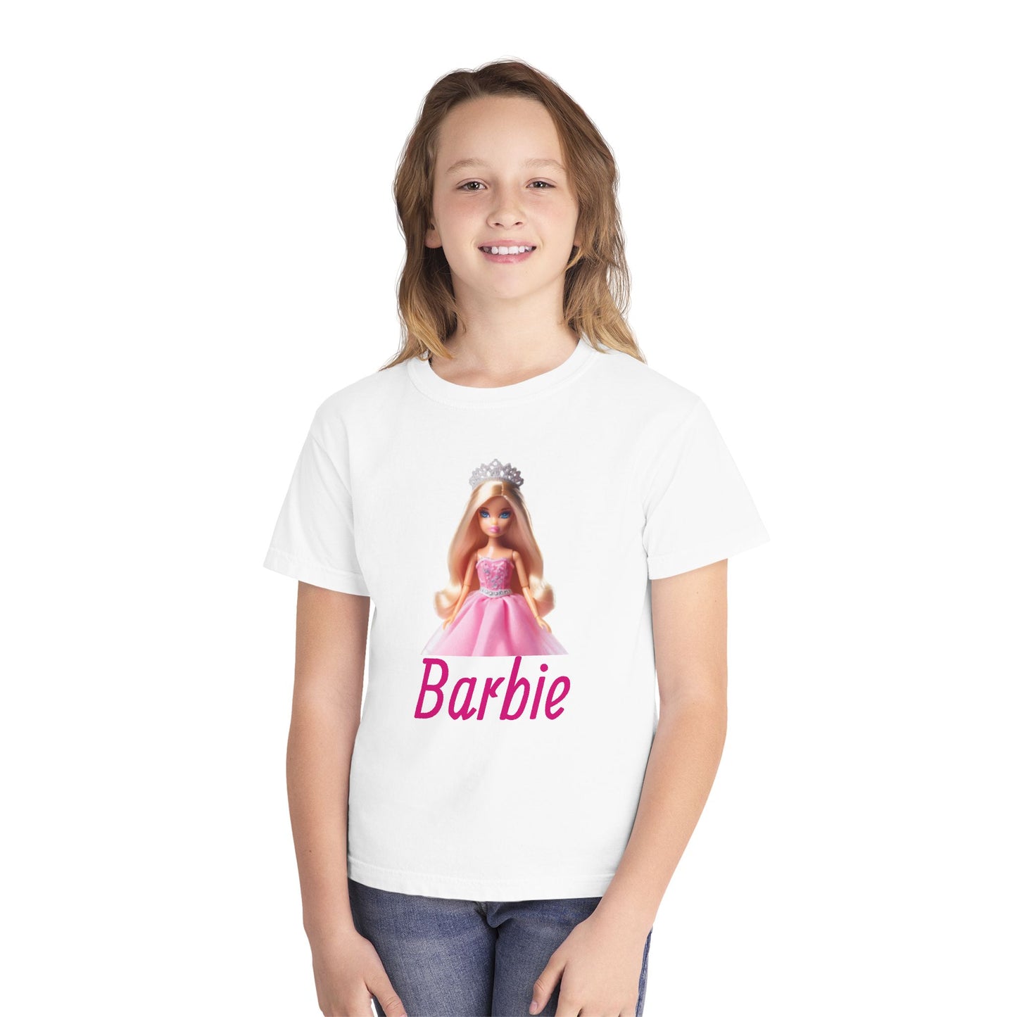 Barbie Youth Midweight Tee, Cute Kids Shirt, Barbie Fan Gift, Birthday Shirt, Playdate Outfit