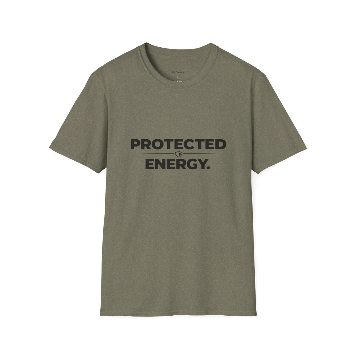 Protected Energy T‑Shirt — Minimalist Spiritual Graphic Tee