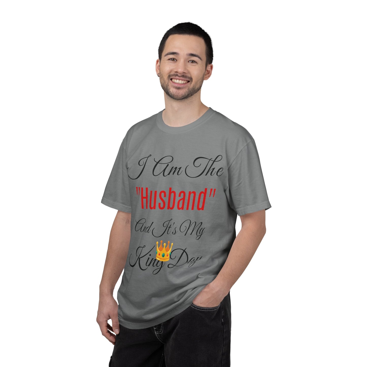 King Day Husband T-shirt | Unisex Garment-Dyed Tee