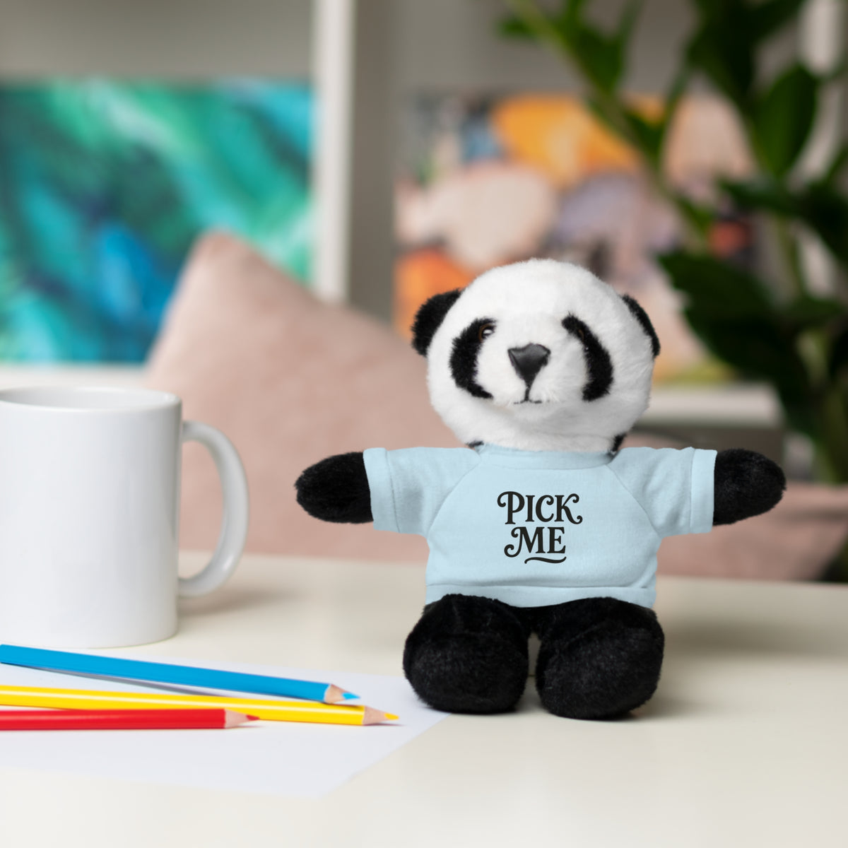 Pick Me Plush Bear with Tee — Cute Stuffed Animal Gift