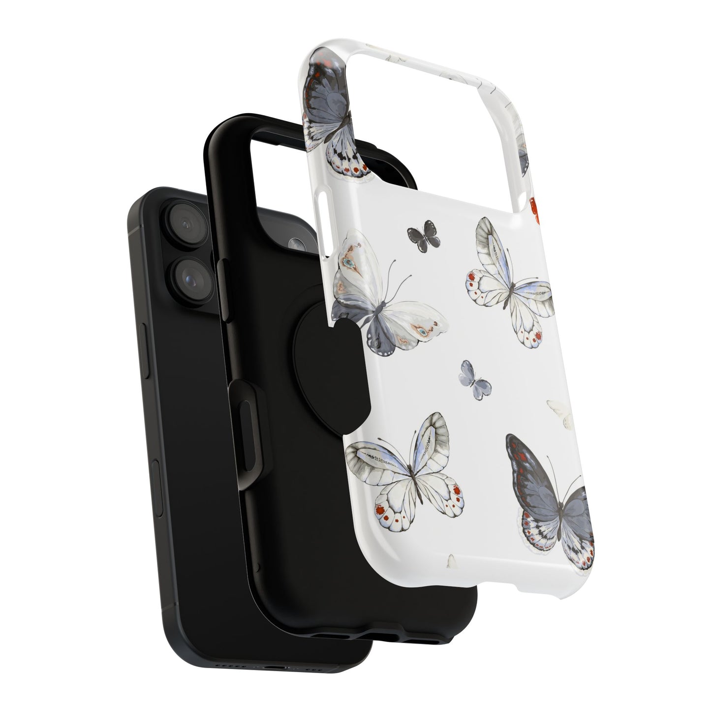 Butterfly Impact-Resistant Phone Case, Elegant Phone Cover, Gifts for Her, Nature Lovers, Eco-friendly Design, Cute Butterfly Case