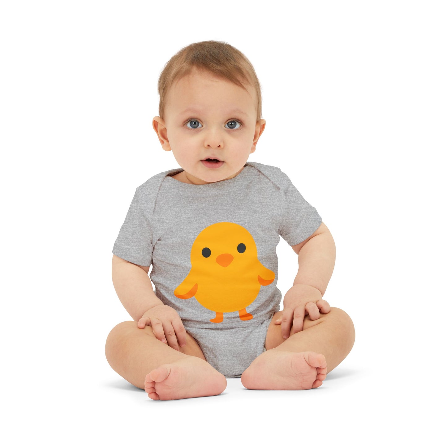 Adorable Baby Bodysuit with Cute Chick Design, Infant Onesie